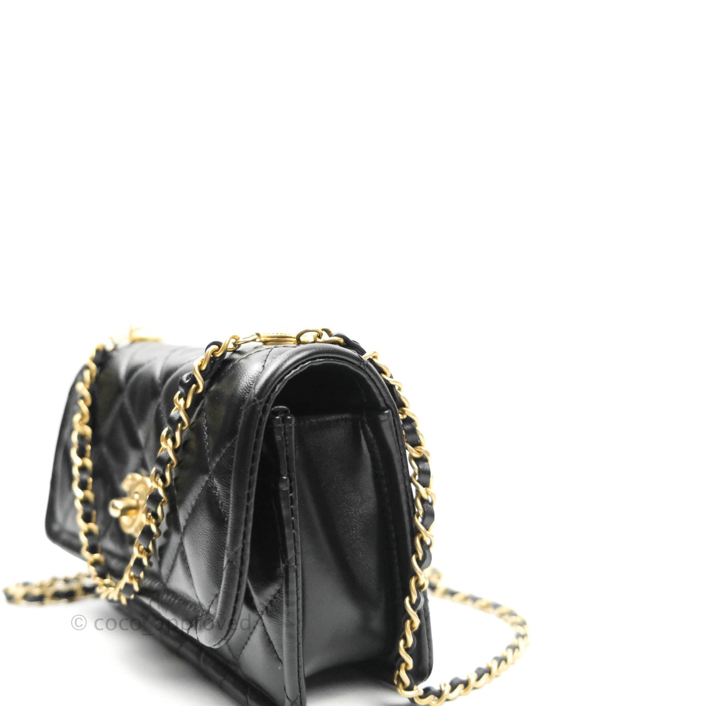 Chanel Clutch With Chain (O-purse-vanity With Chain) Black