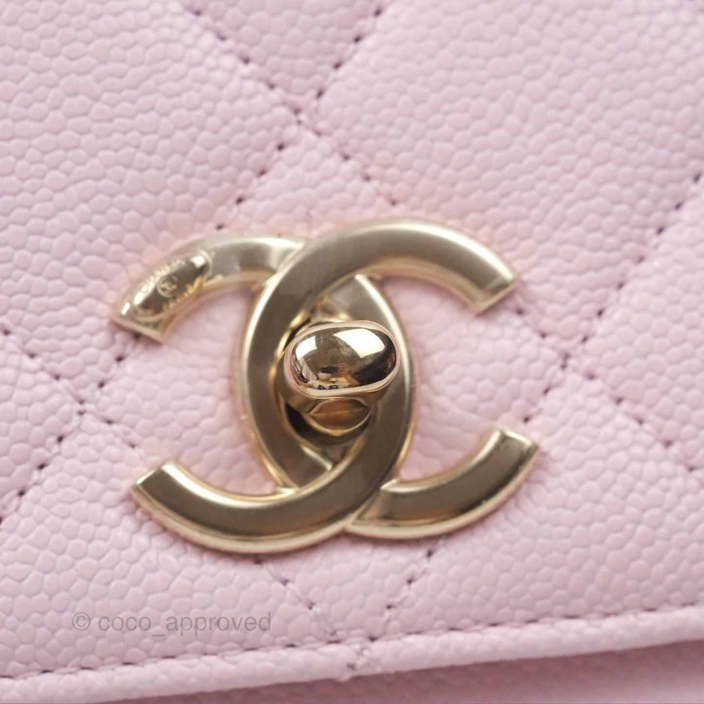 Chanel Quilted Small Business Affinity Flap Light Pink Caviar Gold Hardware