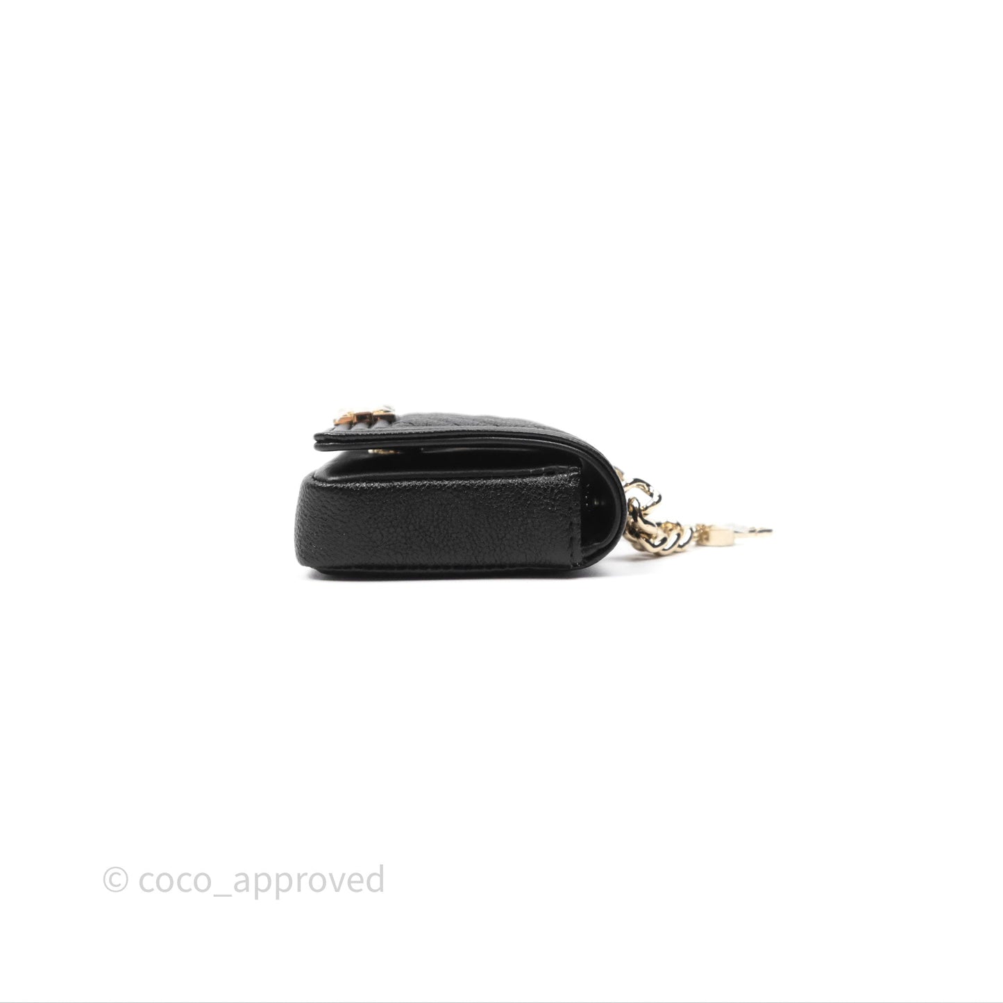 Chanel Chevron Mini Boy Belt Bag Black Caviar Gold Hardware