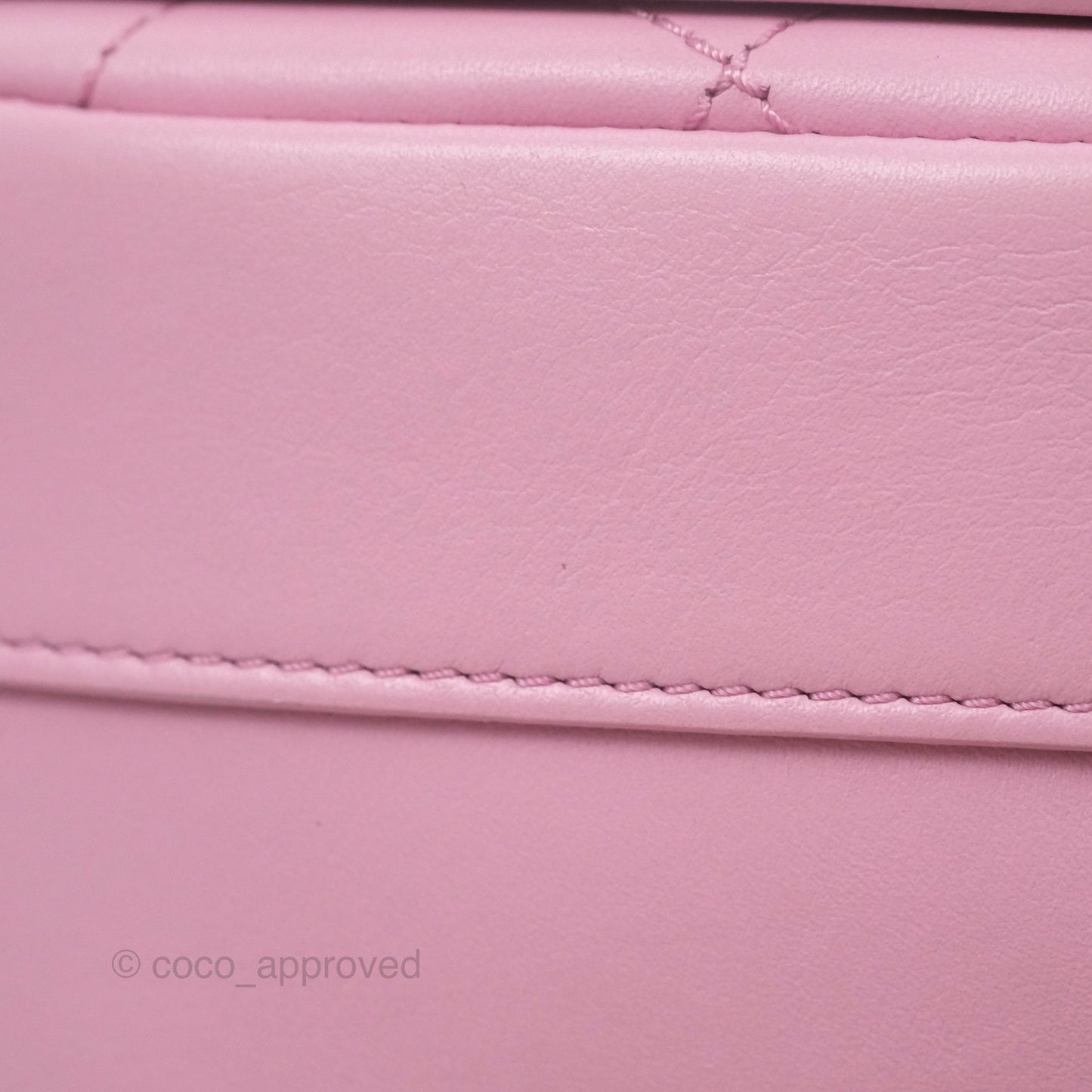 Chanel Stitched Ring My Bag Flap Crossbody Pink Calfskin Silver Hardware