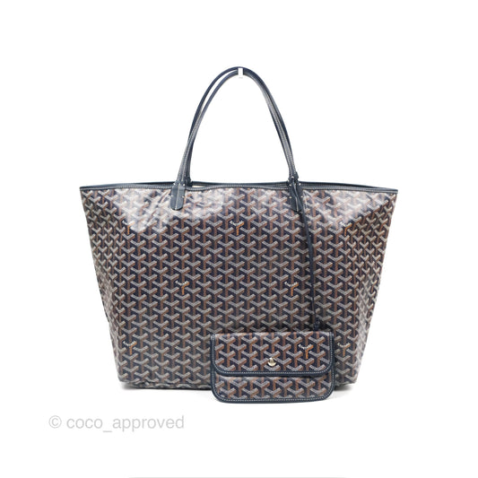 Goyard St. Louis Tote GM Navy/Tan
