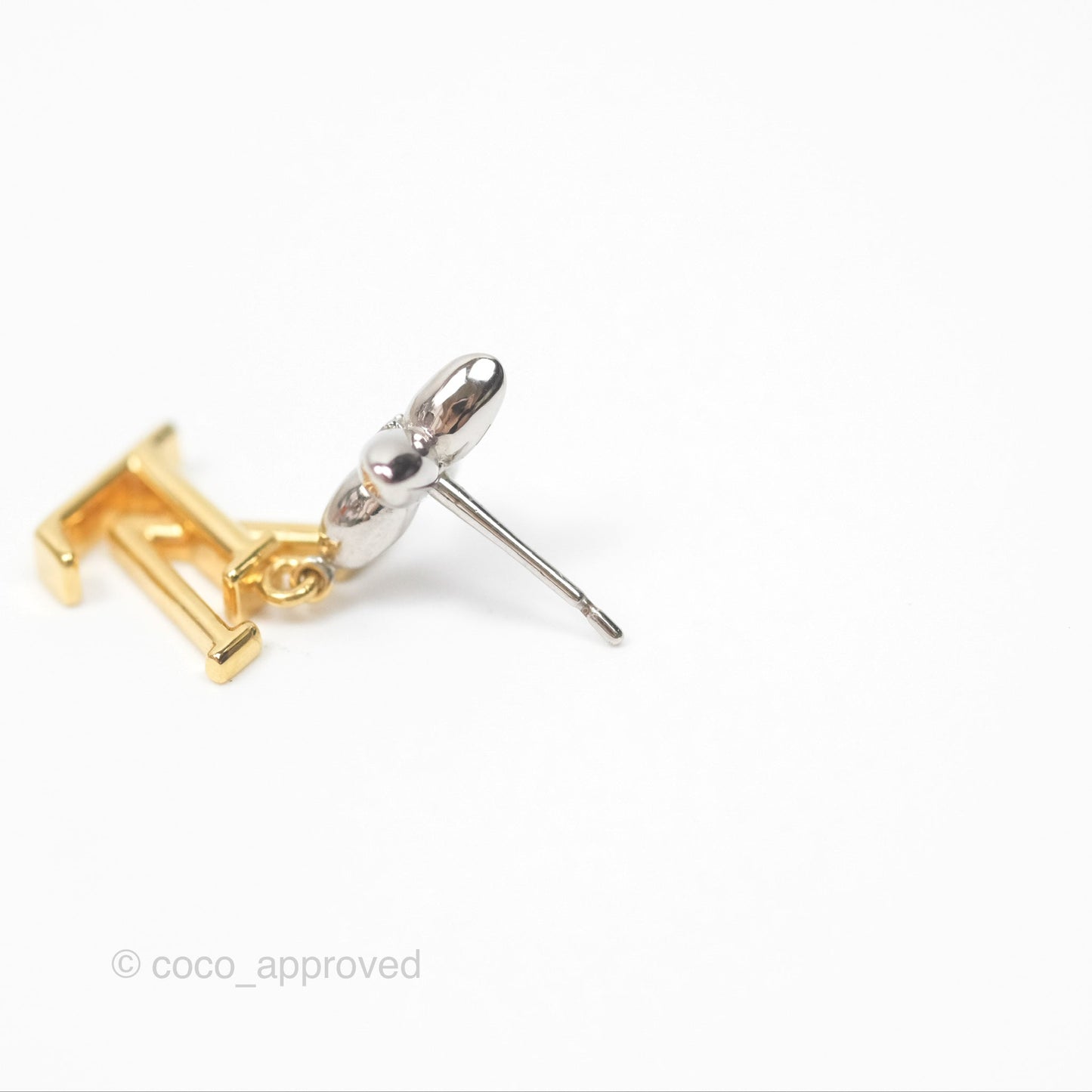 Louis Vuitton LV Iconic Flower Earrings Steel & Brass