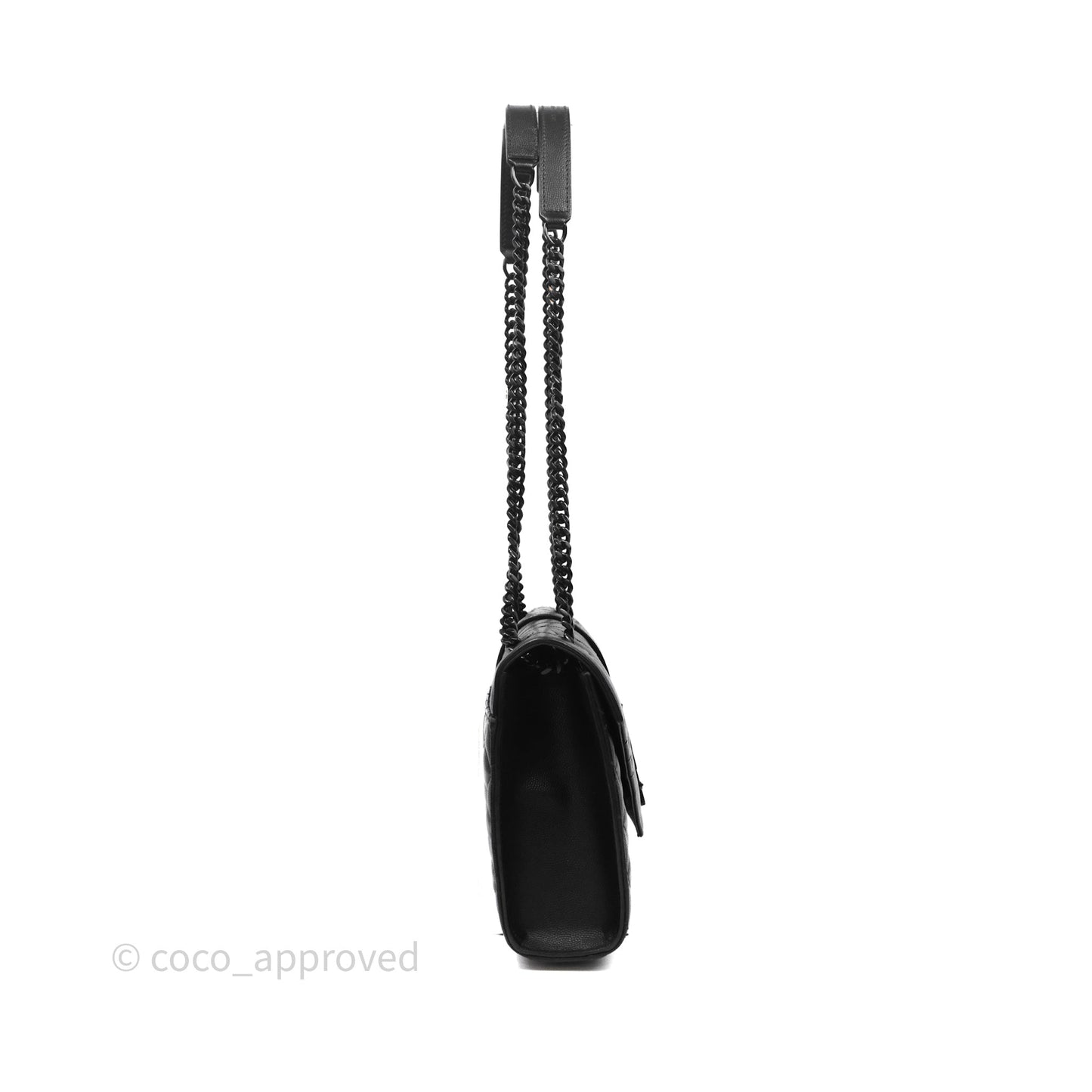 Saint Laurent Envelope Medium So Black Caviar