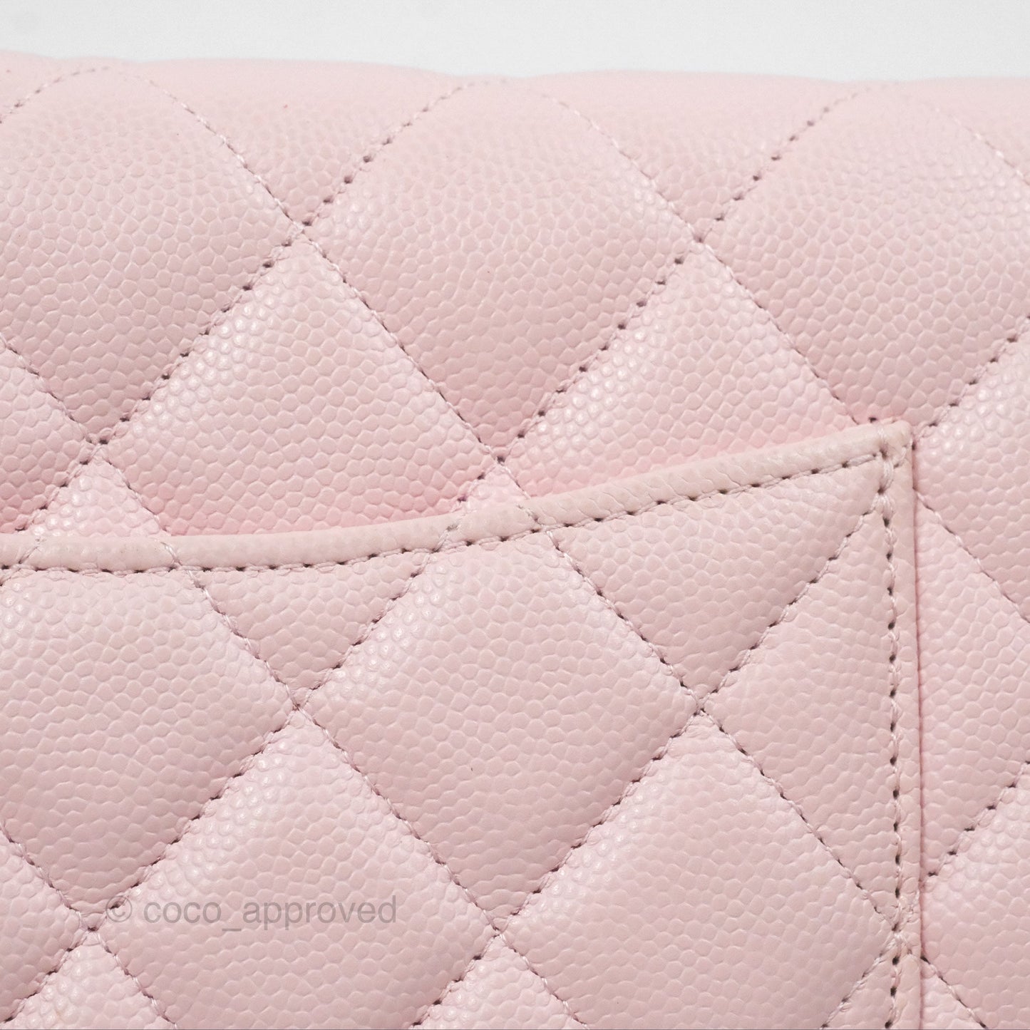 Chanel Quilted Classic Wallet on Chain WOC Pink Caviar Gold Hardware