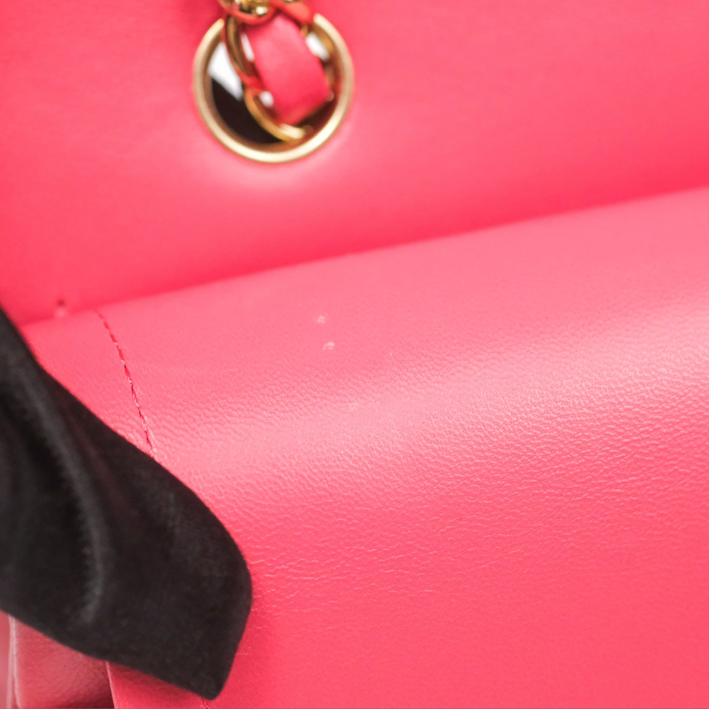 Chanel Medium Classic Flap Chevron Pink Lambskin Gold Hardware