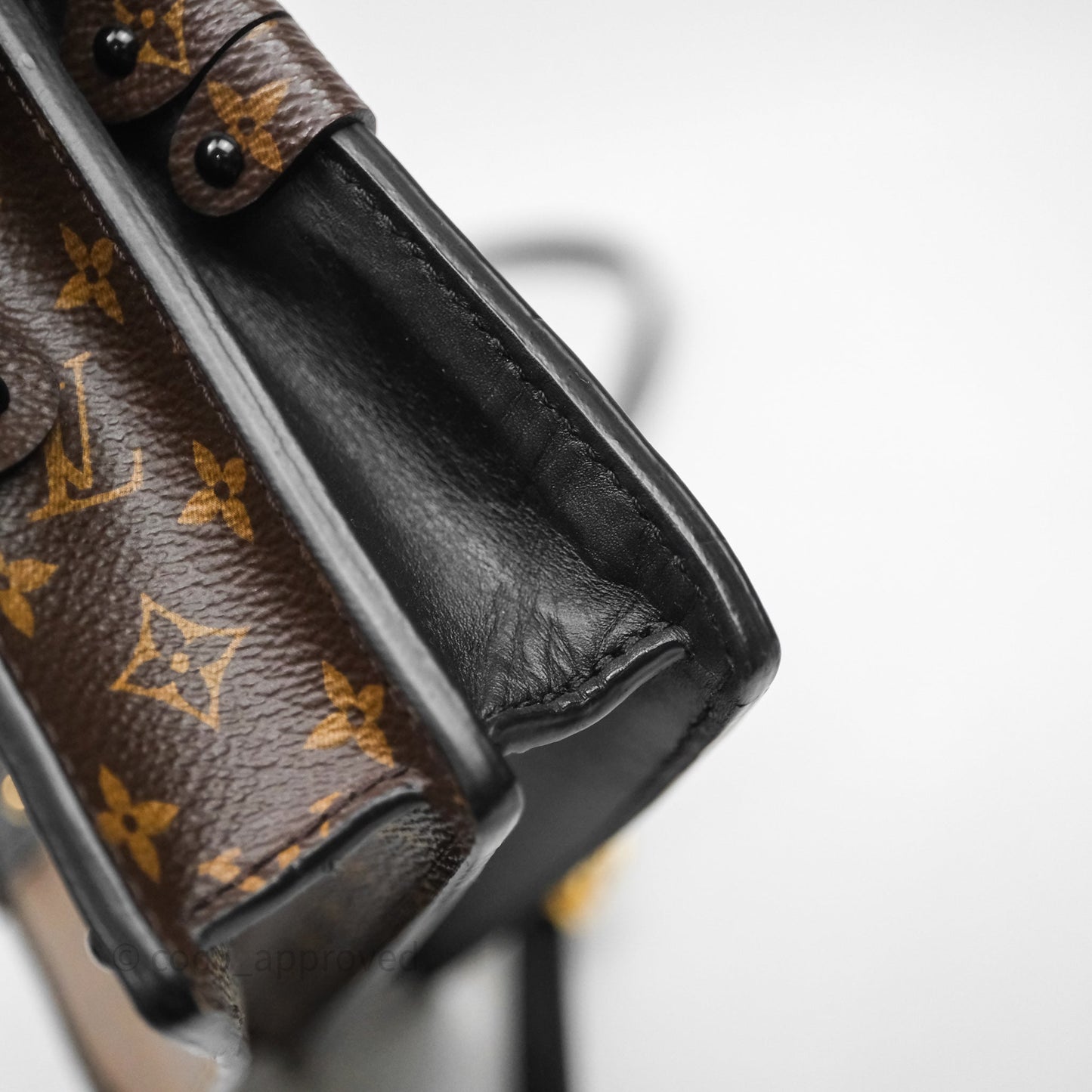 Louis Vuitton Monogram Reverse Trunk Clutch Bag