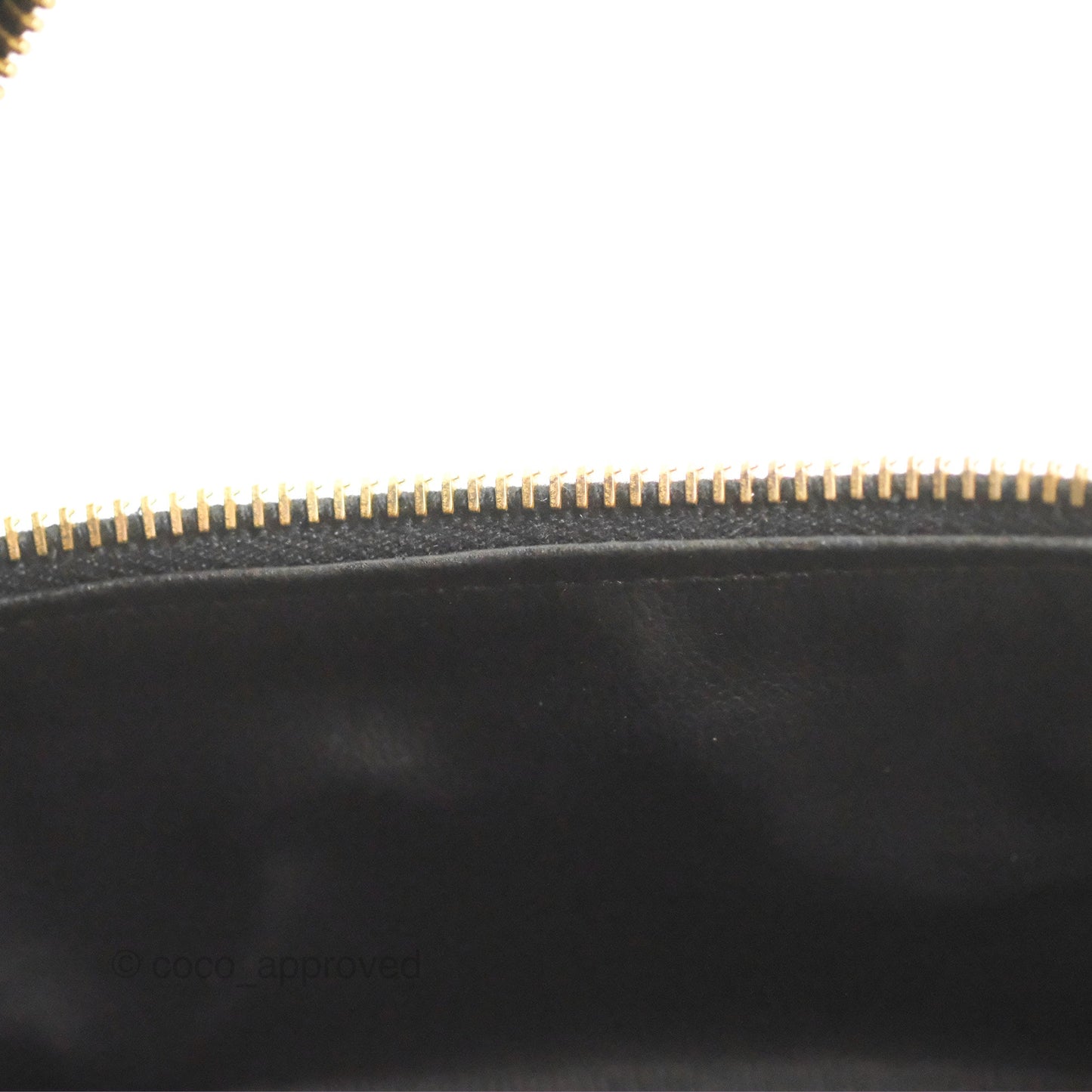Chanel Vintage Vanity Case Black Caviar Gold Hardware