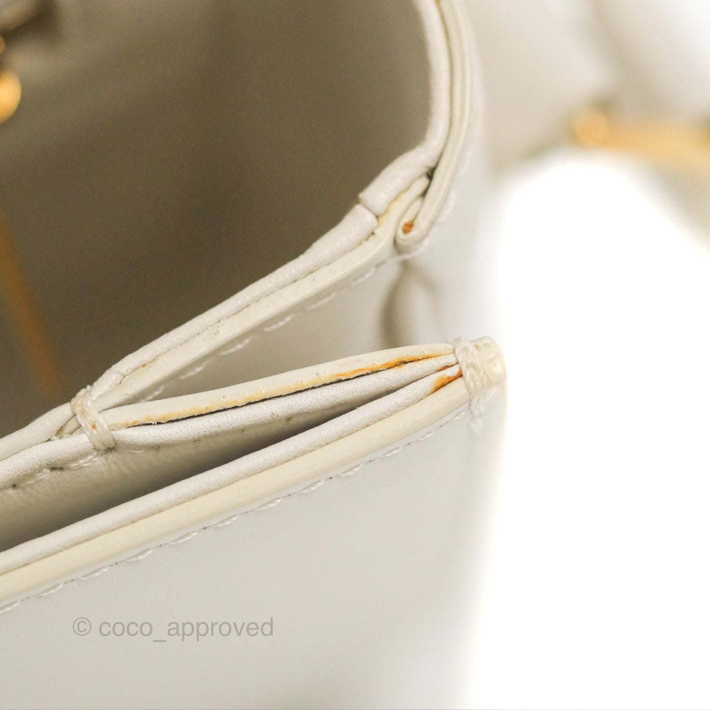 Celine Teen Triomphe Bag Shiny Calfskin White