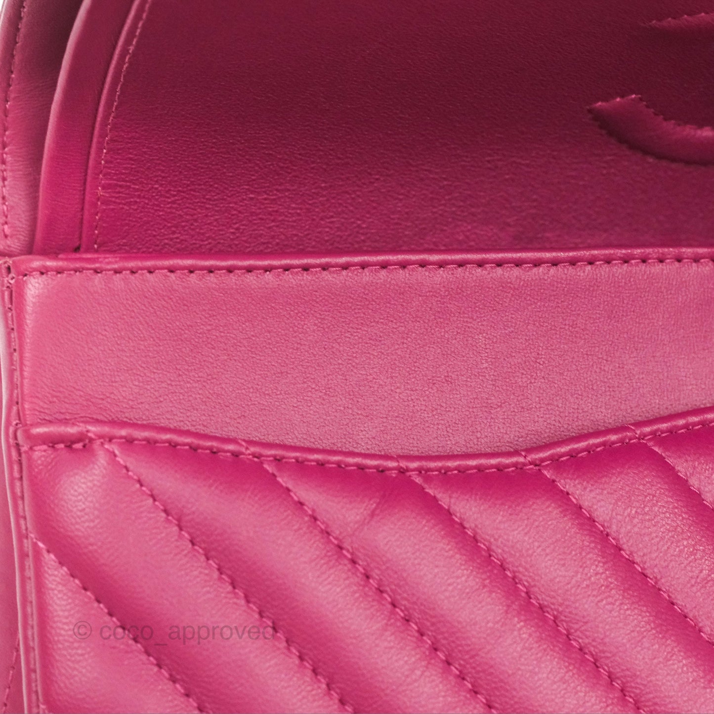 Chanel Medium Classic Flap Chevron Dark Plum Pink Lambskin Gold Hardware