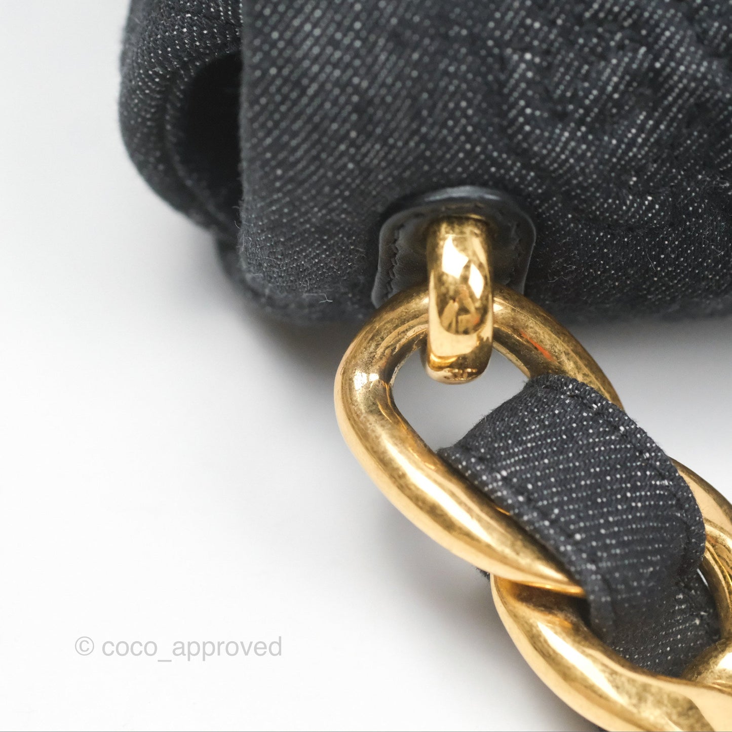 Chanel Medium Funky Town Flap Denim Aged Gold Hardware 22S