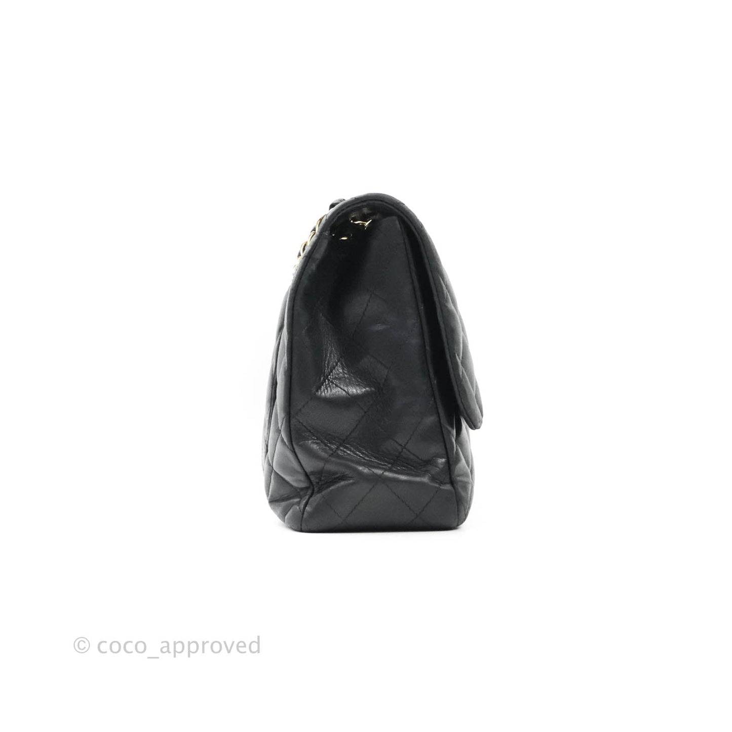 Chanel Jumbo Single Flap Black Lambskin Gold Hardware⁣⁣