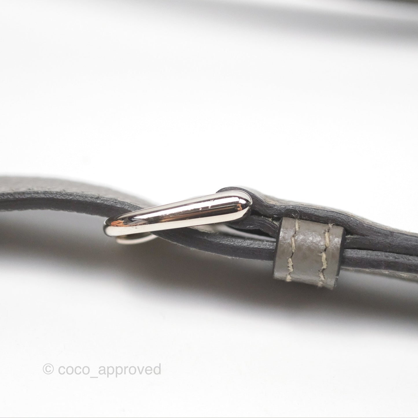 Hermès Della Cavalleria Mini Bag Gris Meyer 0L Epsom Palladium Hardware