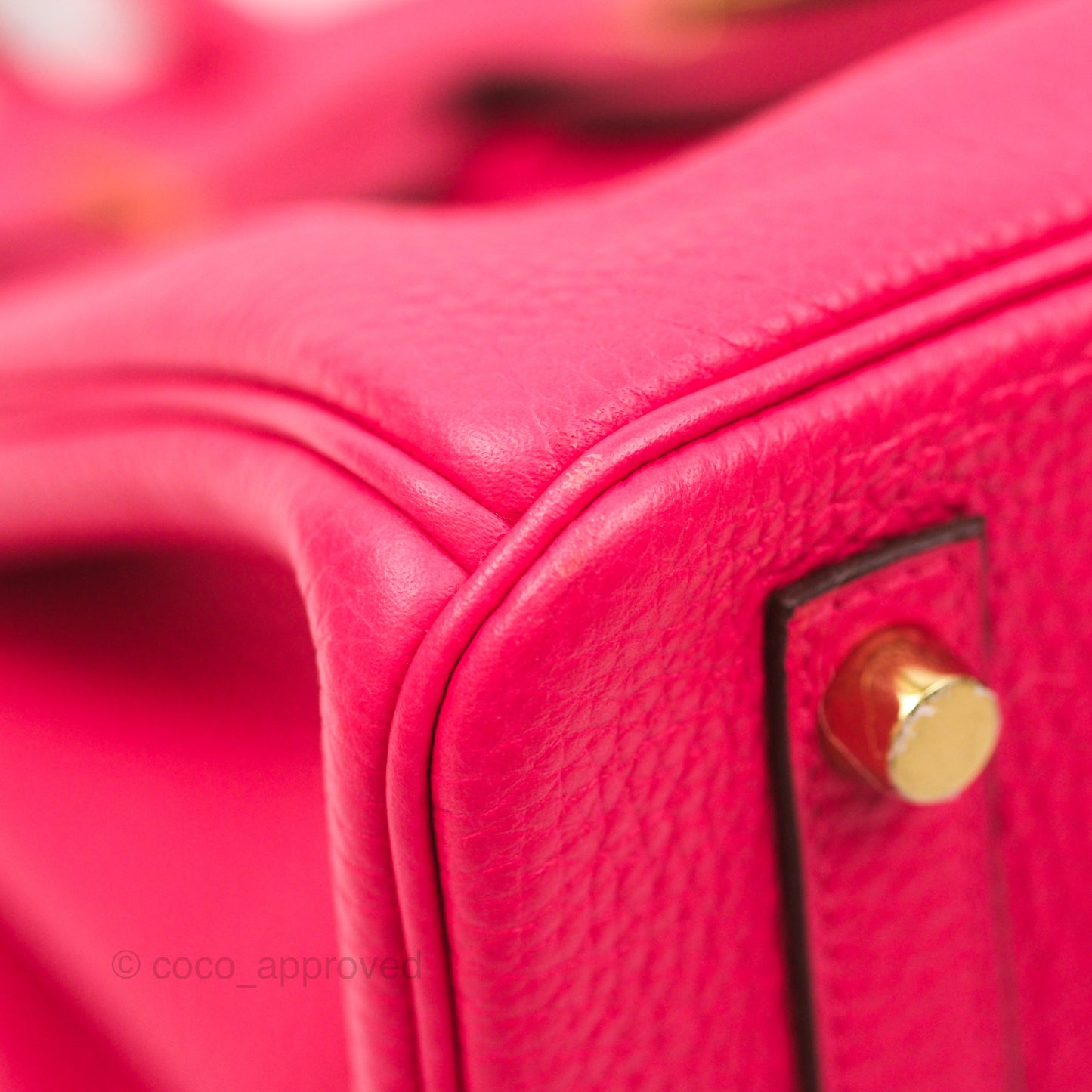 Hermès Birkin 30 Retourne I6 Rose Extrême Clemence Gold Hardware