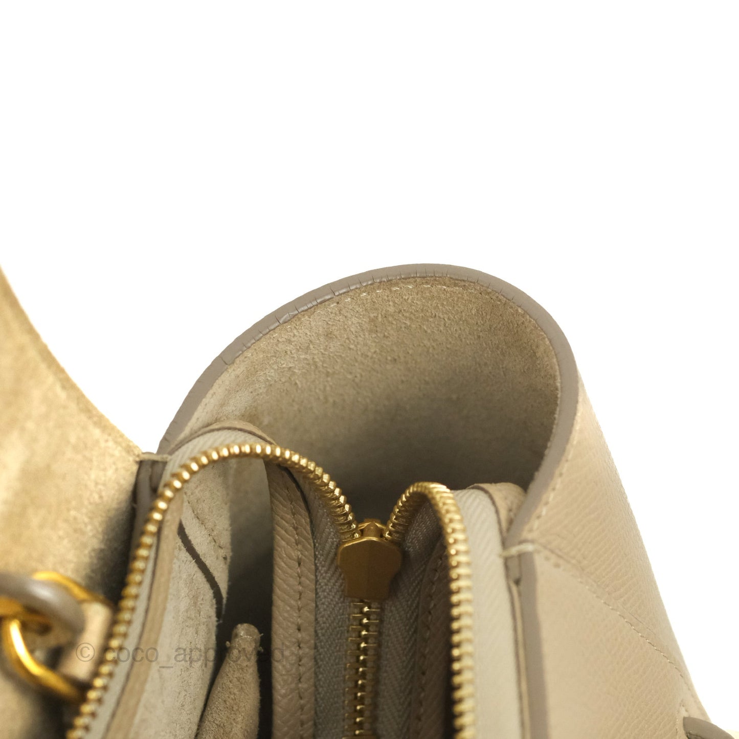 Celine Micro Belt Bag Light Taupe Grained Calfskin Gold Hardware