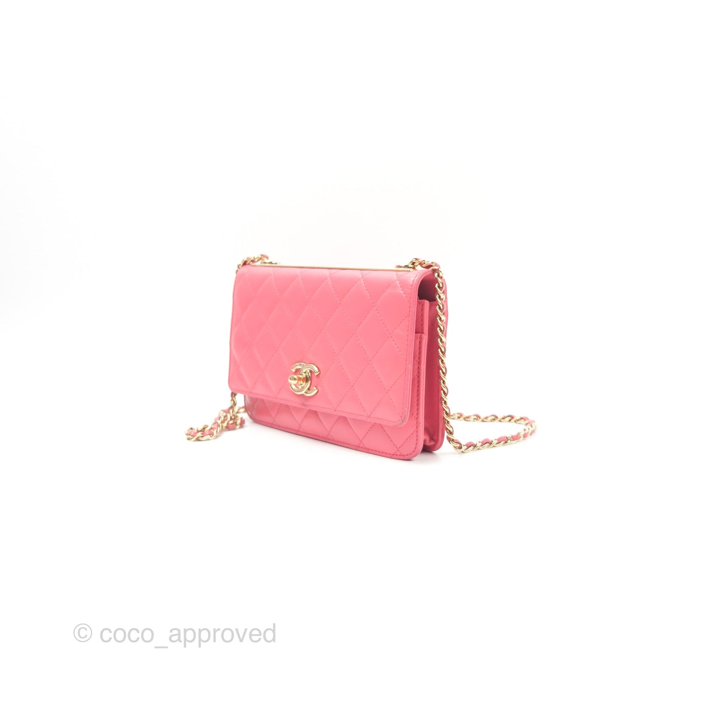 Chanel Trendy CC WOC Pink Lambskin Gold Hardware