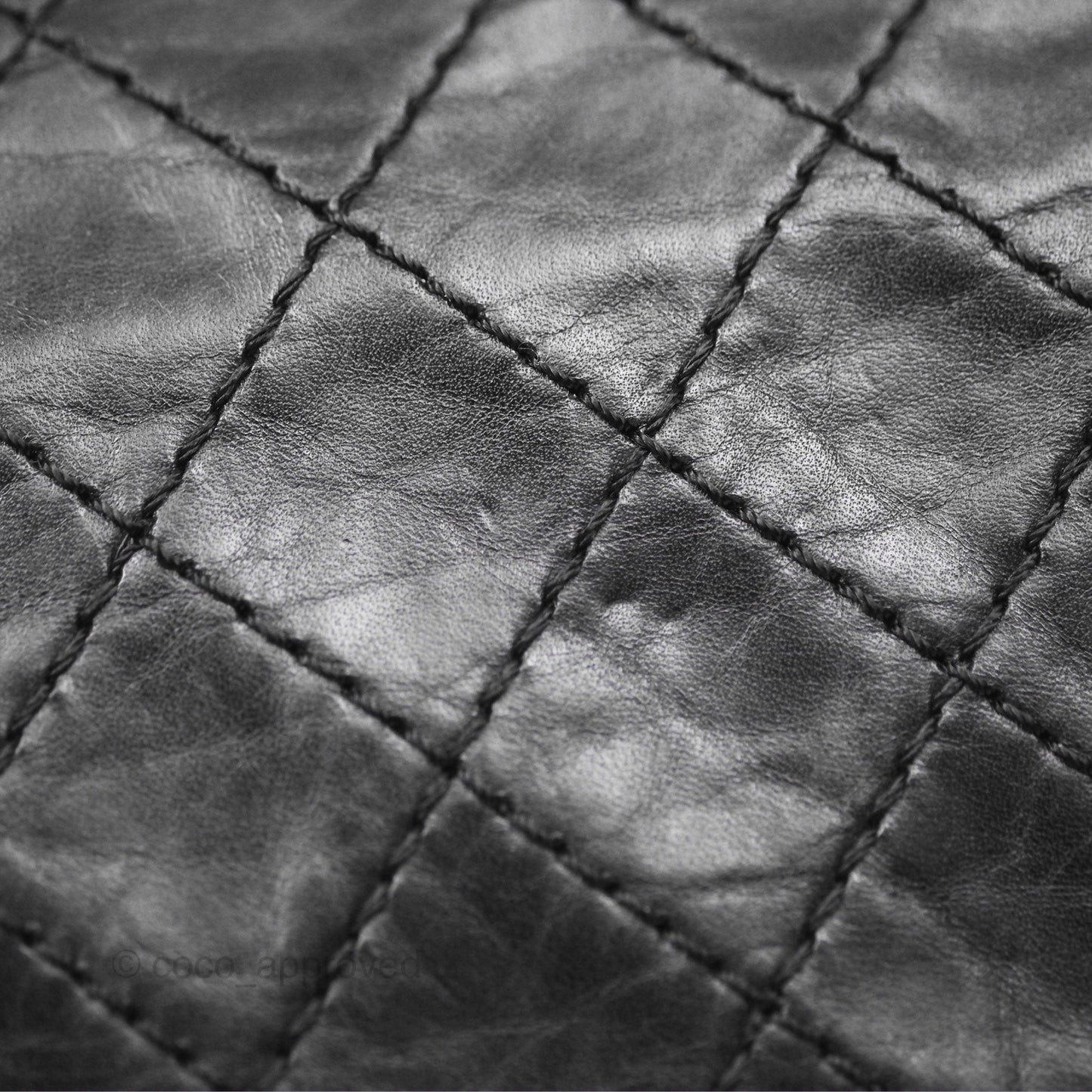 Chanel Reissue 225 Quilted Black Aged Calfskin Aged Gold Hardware
