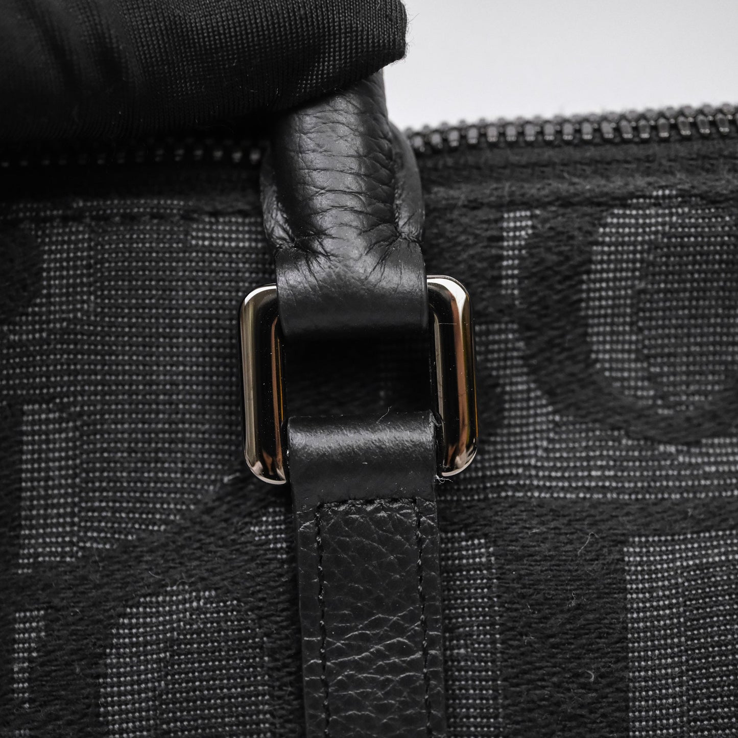 Christian Dior Oblique Jacquard Weekender Black Bag