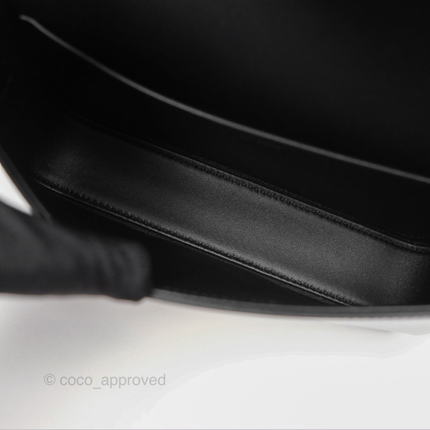 Celine Triomphe Shoulder Bag Black Calfskin