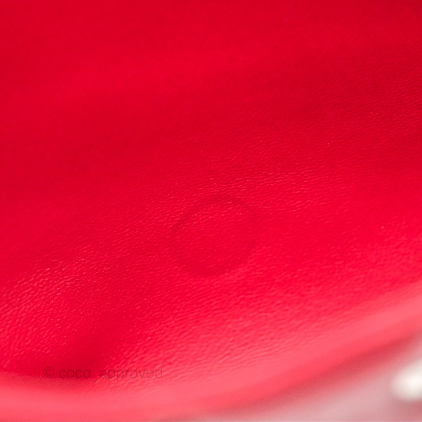 Chanel Jumbo Double Flap Red Lambskin Silver Hardware