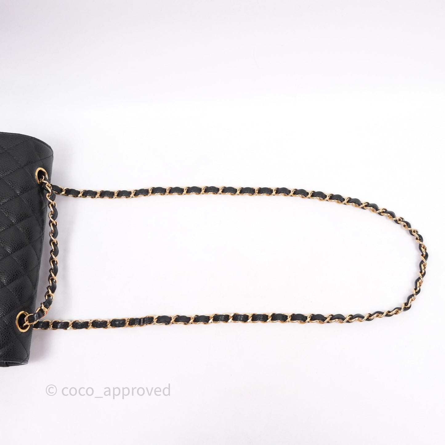 Chanel Small S/M Classic Flap Quilted Black Caviar Gold Hardware