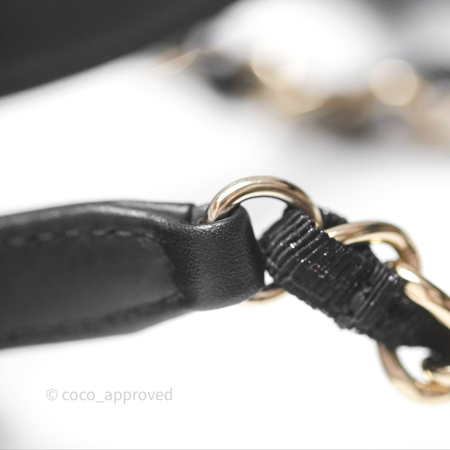 Chanel Large Deauville Glitter Black Grey Raffia Gold Hardware