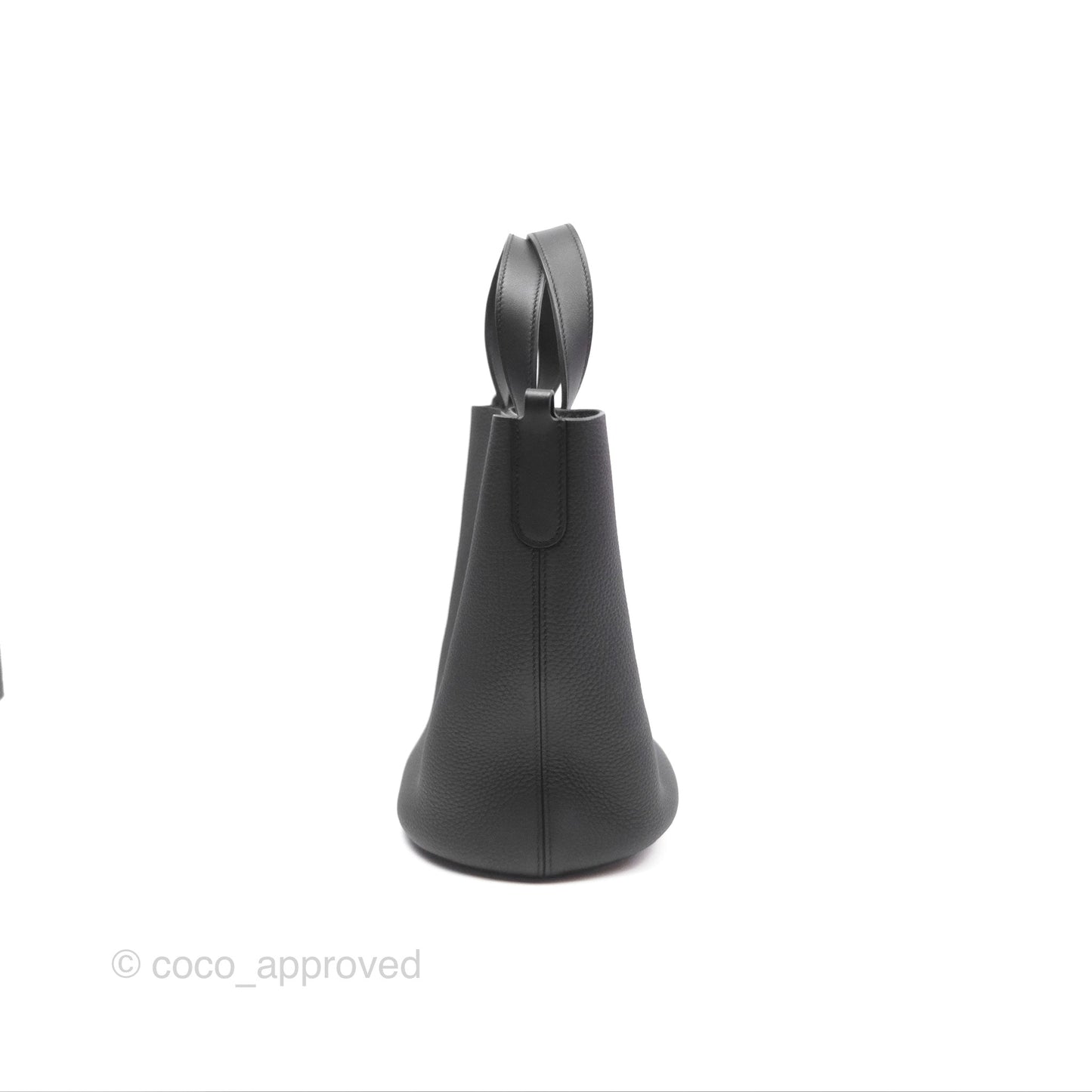 Hermès In-The-Loop 23 Noir 89 Clemence Palladium Hardware