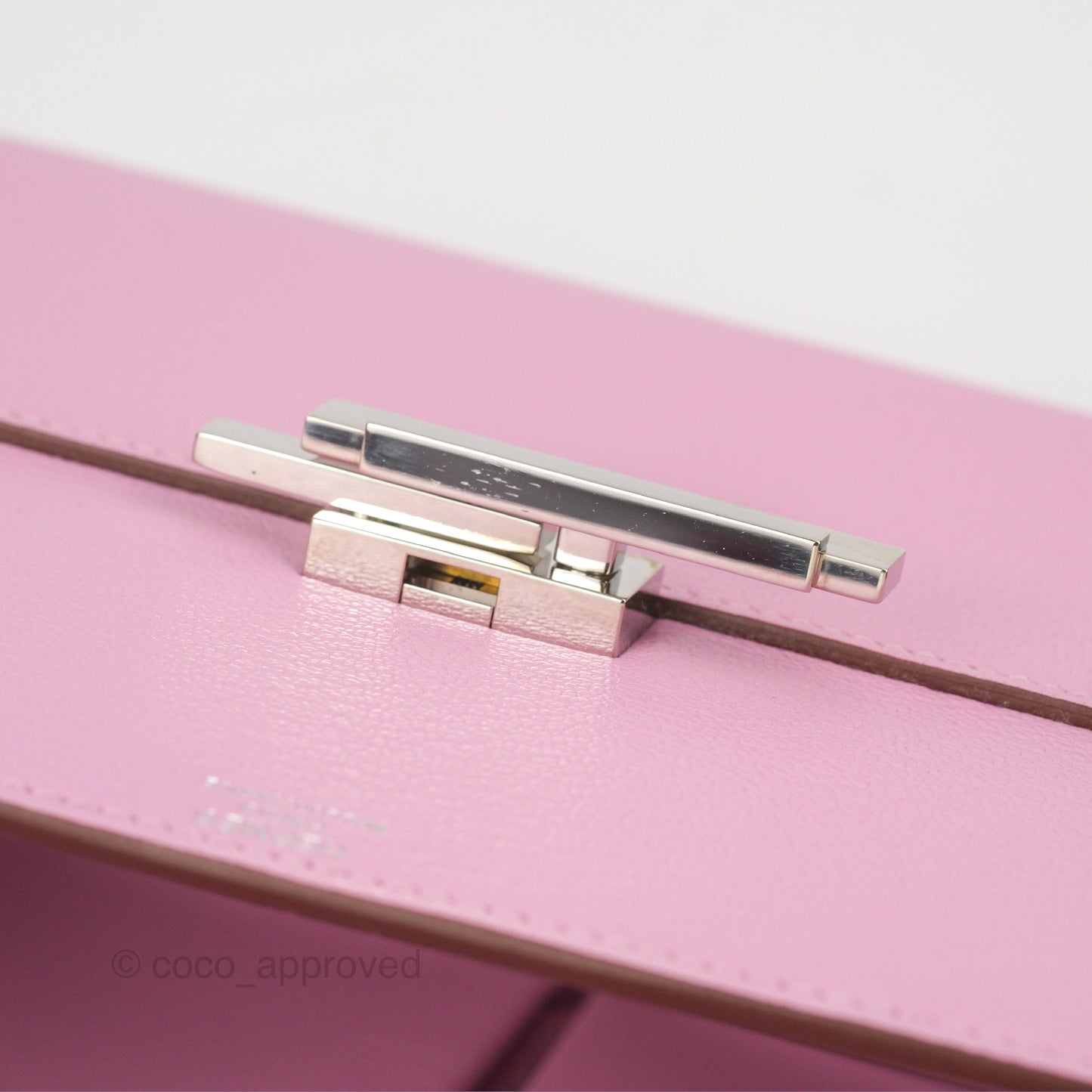 Hermès Cinhetic Box Bag Mauve Sylvestre Chevre Mysore Palladium Hardware