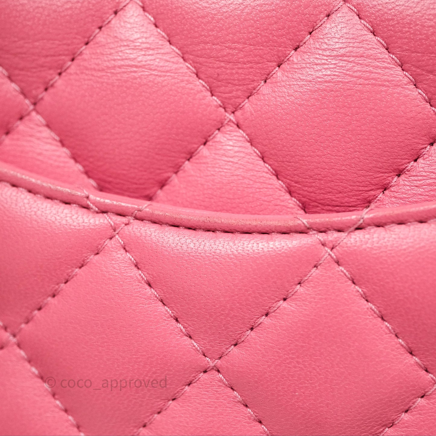 Chanel Mini Square Flap Quilted Pink Lambskin Gold Hardware
