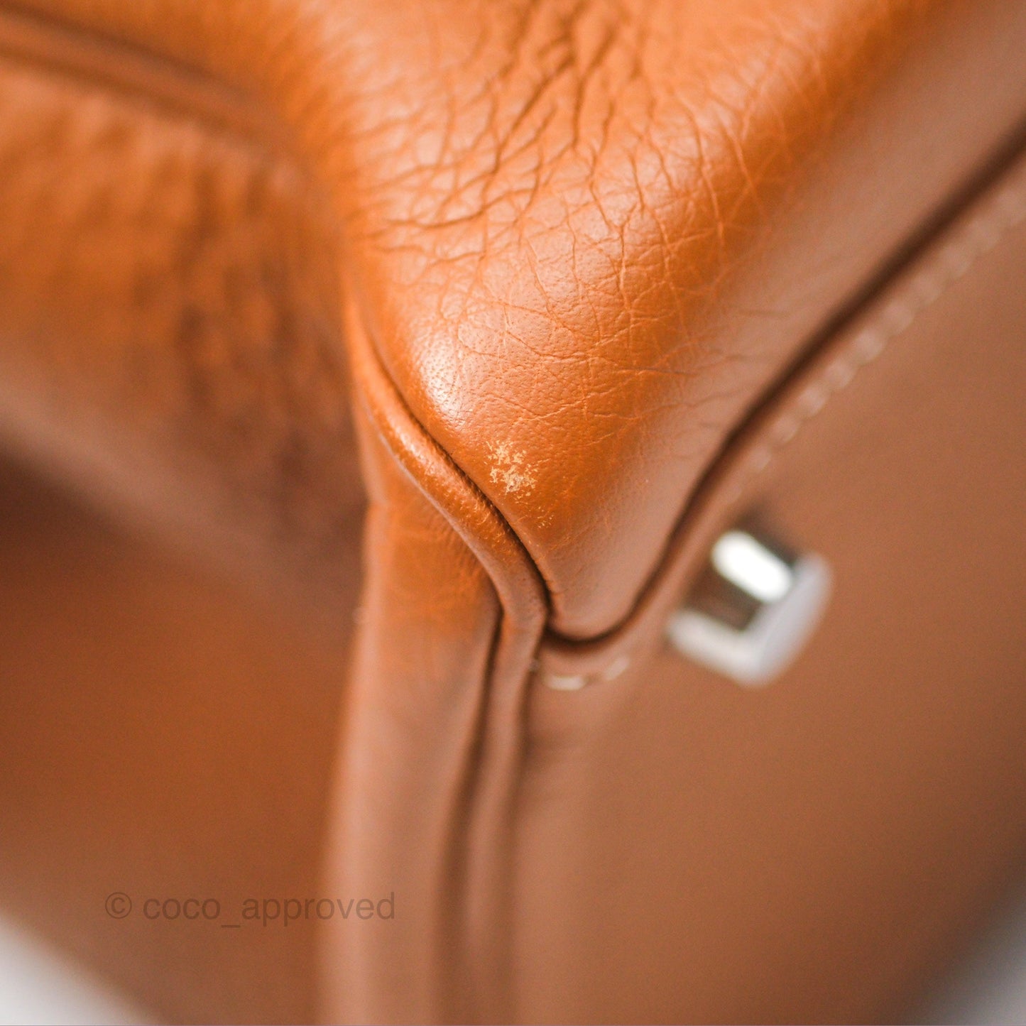 Hermès Kelly 32 Retourne Gold Togo Palladium Hardware