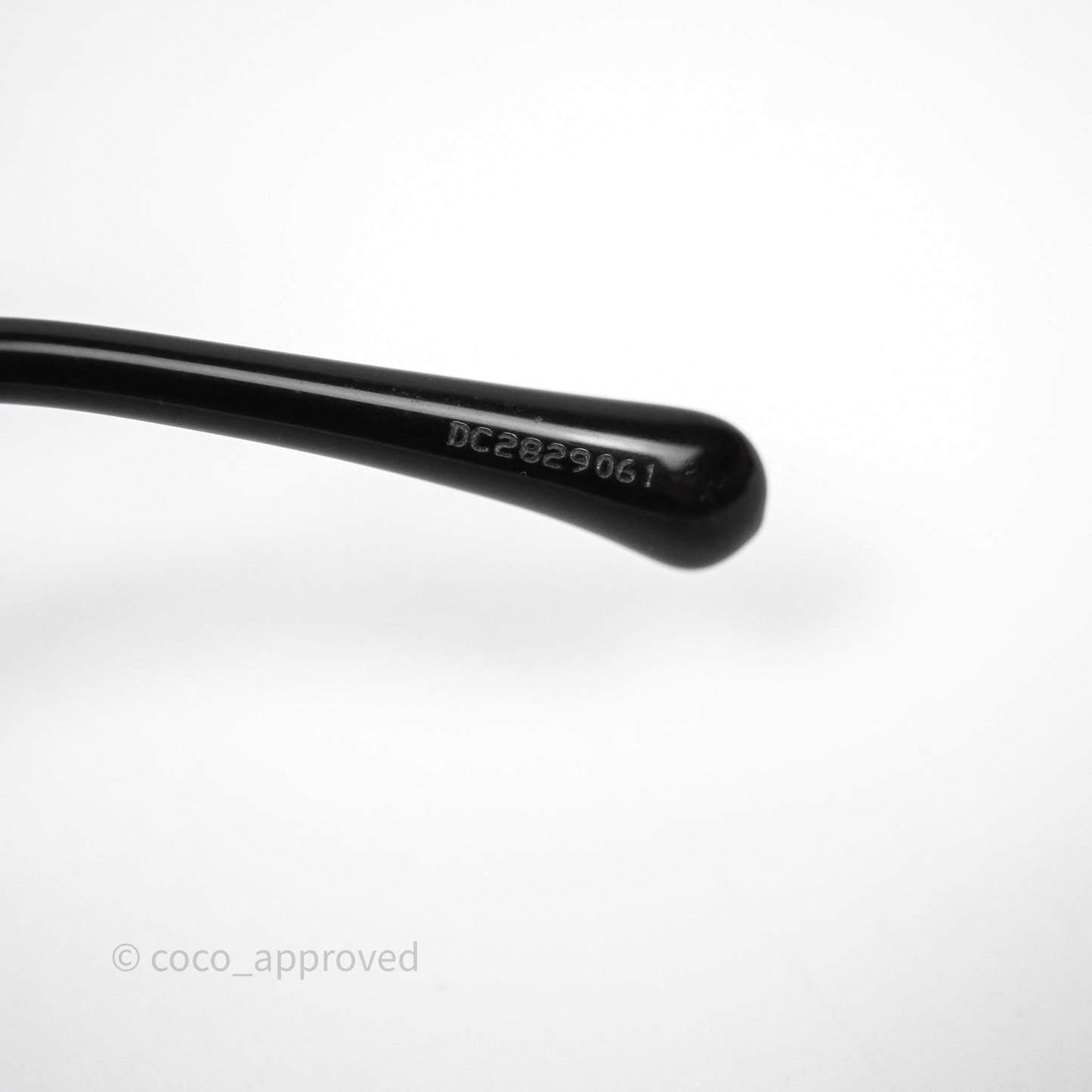 Chanel Round Sunglasses With Chain Black