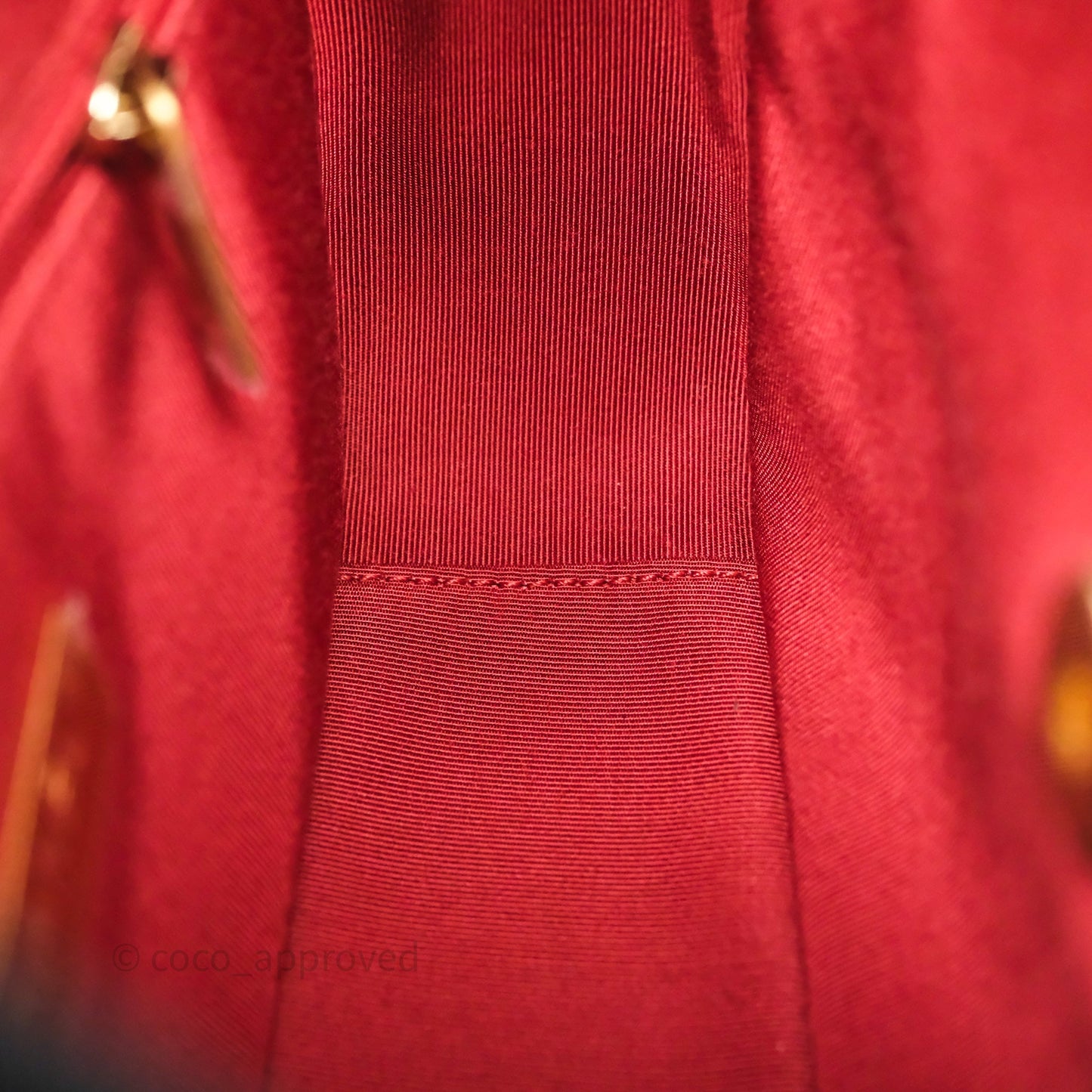 Chanel Infinity Camera Case Red Goatskin Aged Gold Hardware