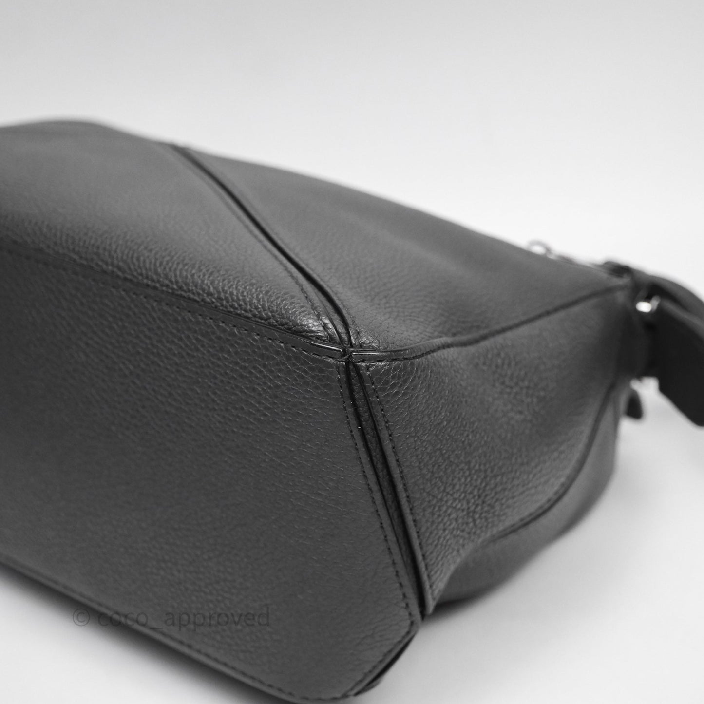 Loewe Small Puzzle Grey Calfskin Edge Bag