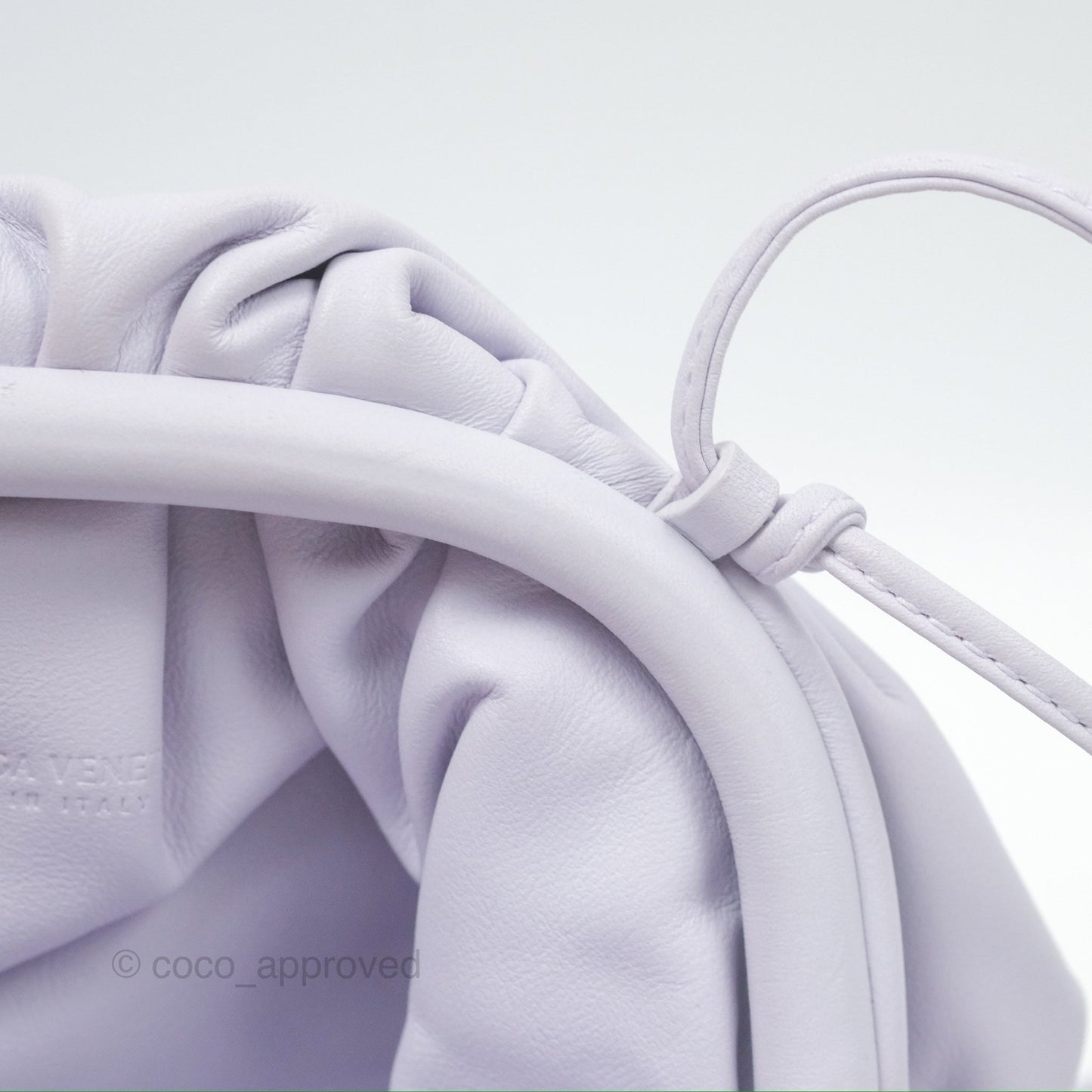 Bottega Veneta The Mini Pouch Mirth Washed Butter Calfskin