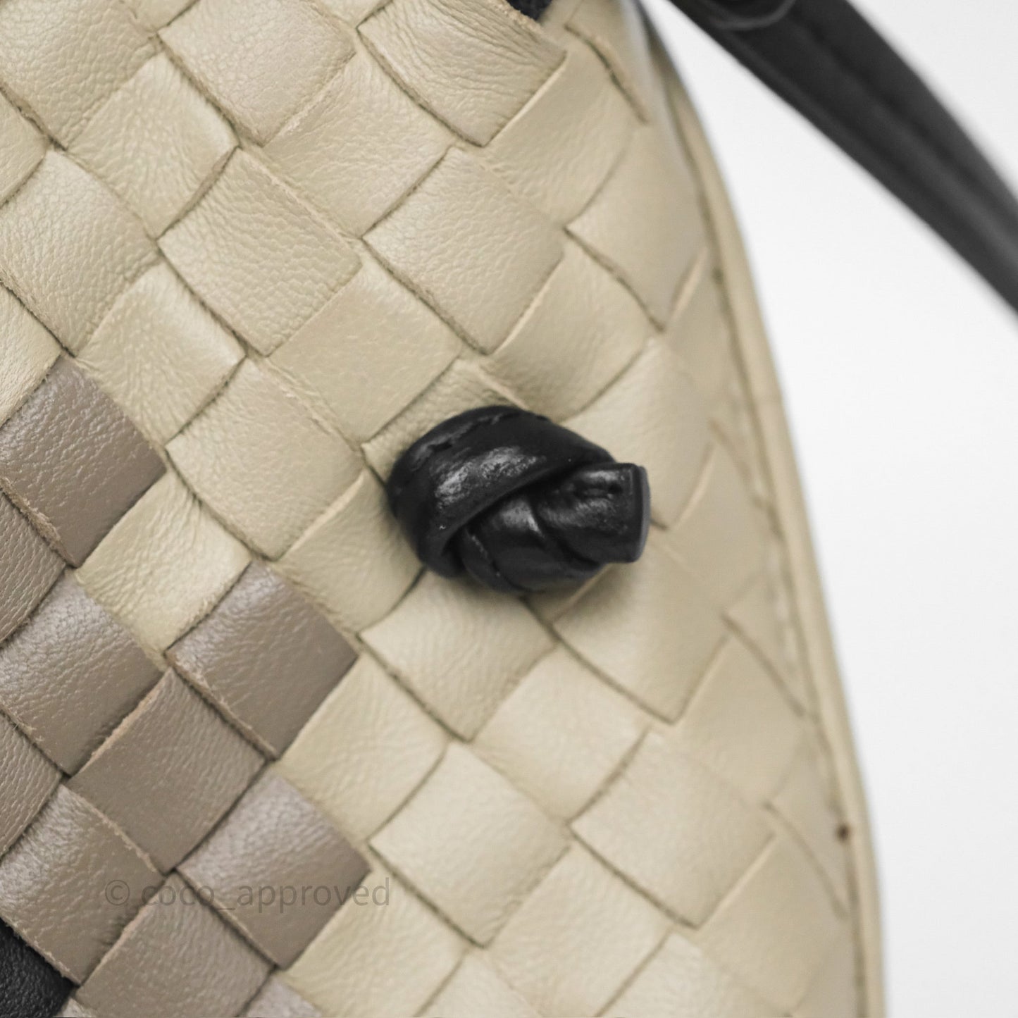 Bottega Veneta Nodini Crossbody Bag Cement Abstract Nappa Intrecciato