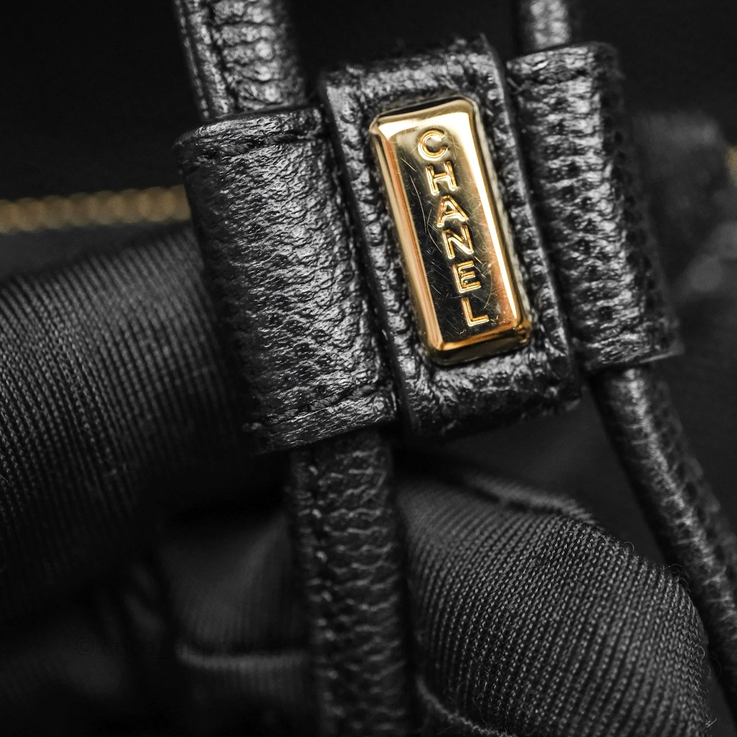 Chanel Quilted Business Affinity Backpack Black Caviar Gold Hardware