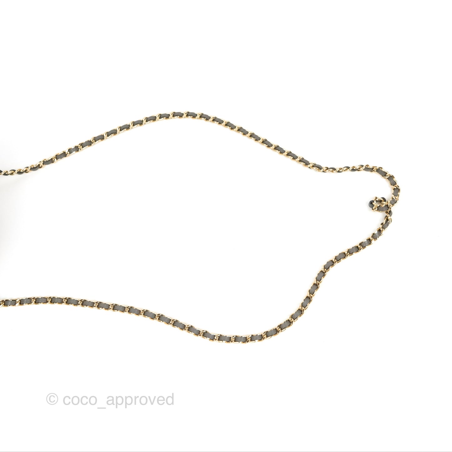 Chanel Mini Top Handle Vanity With Chain Dark Grey Lambskin Gold Hardware