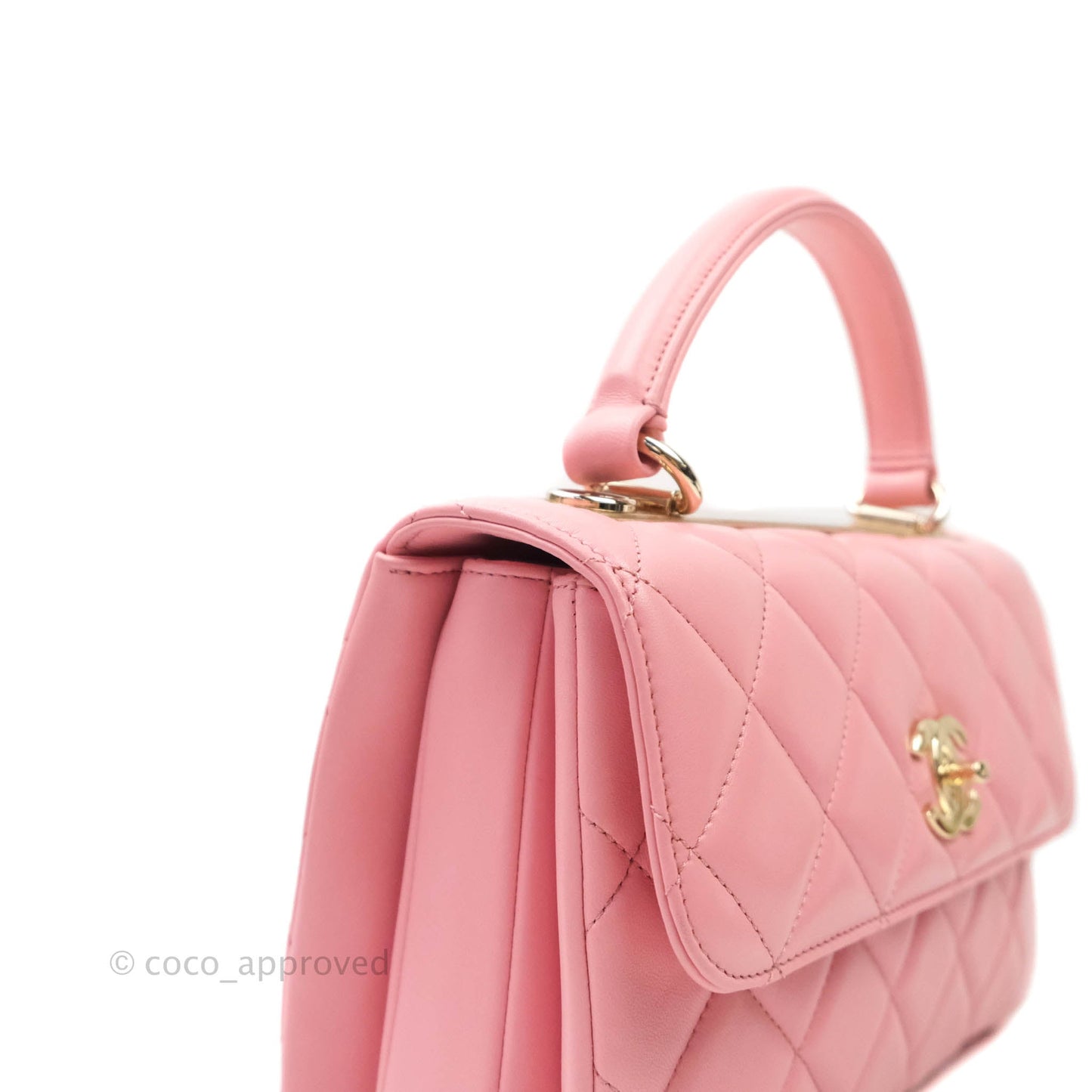 Chanel Quilted Trendy CC Small Pink Lambskin Gold Hardware