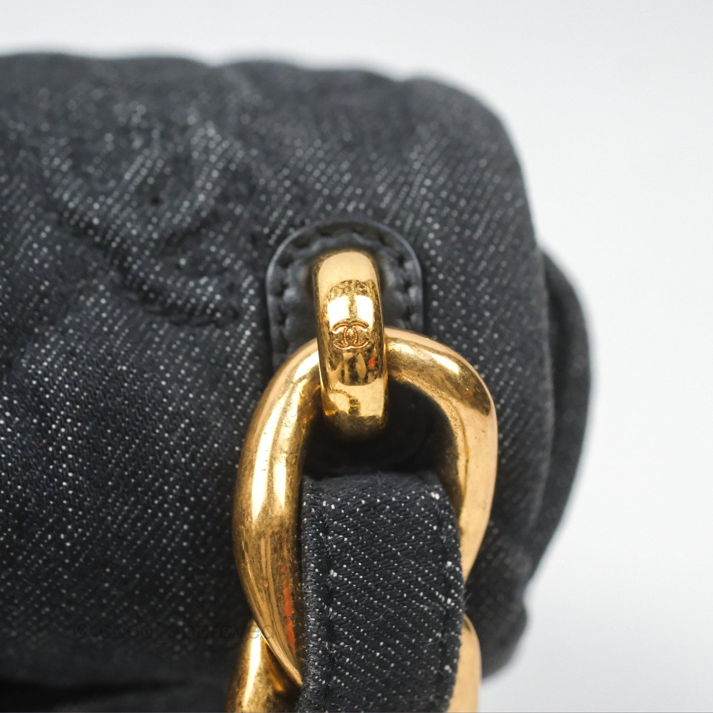 Chanel Medium Funky Town Flap Denim Aged Gold Hardware 22S
