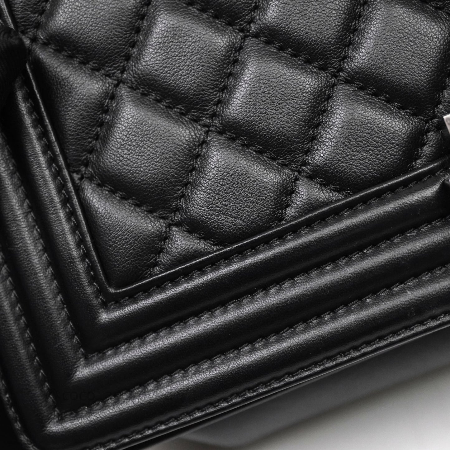 Chanel Medium Boy Quilted Black Lambskin Ruthenium Hardware