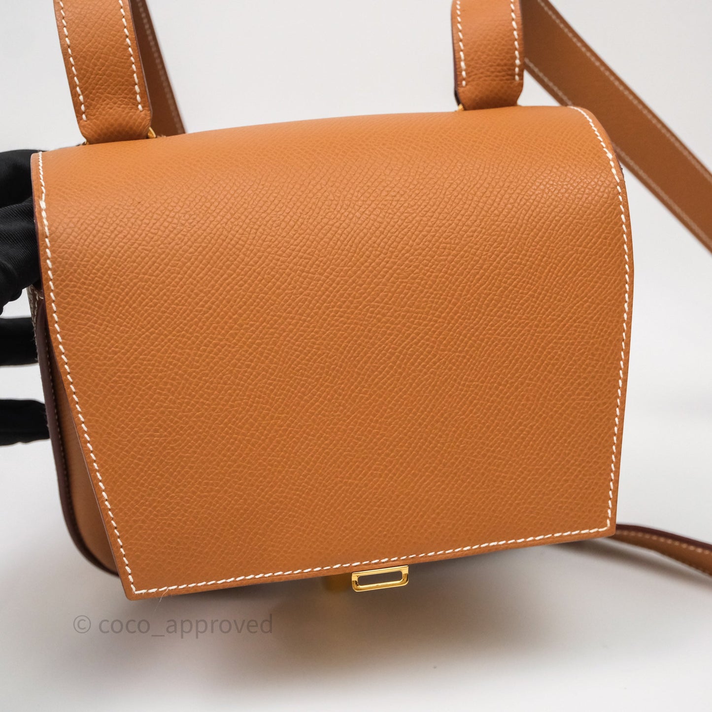 Hermès Della Cavalleria Mini Bag Gold 37 Epsom Gold Hardware