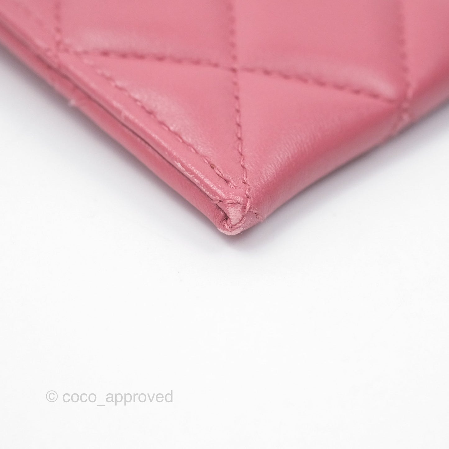 Chanel Boy Long Pouch Wallet Dusty Pink Lambskin Aged Gold Hardware
