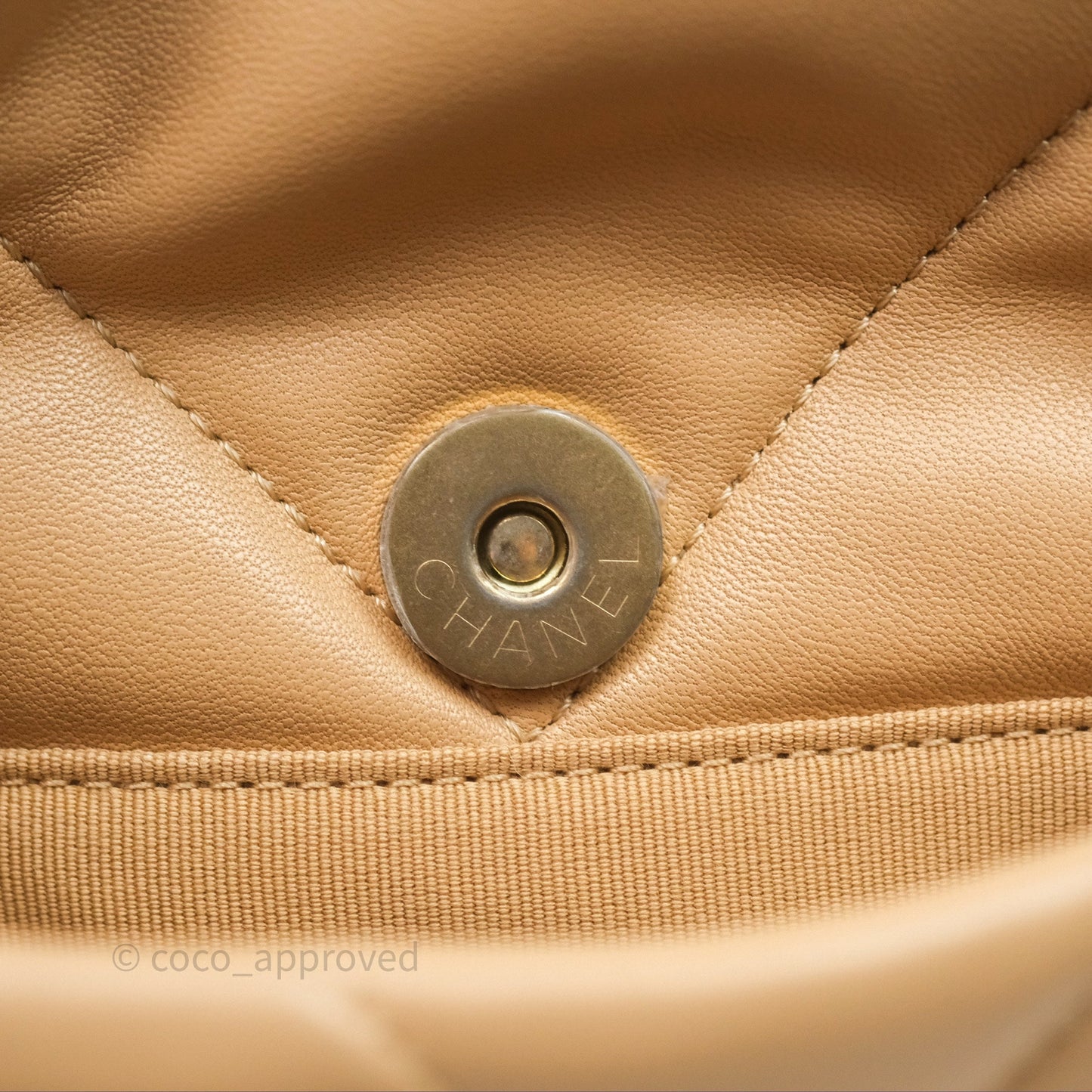 Chanel 19 Small Beige Mixed Hardware