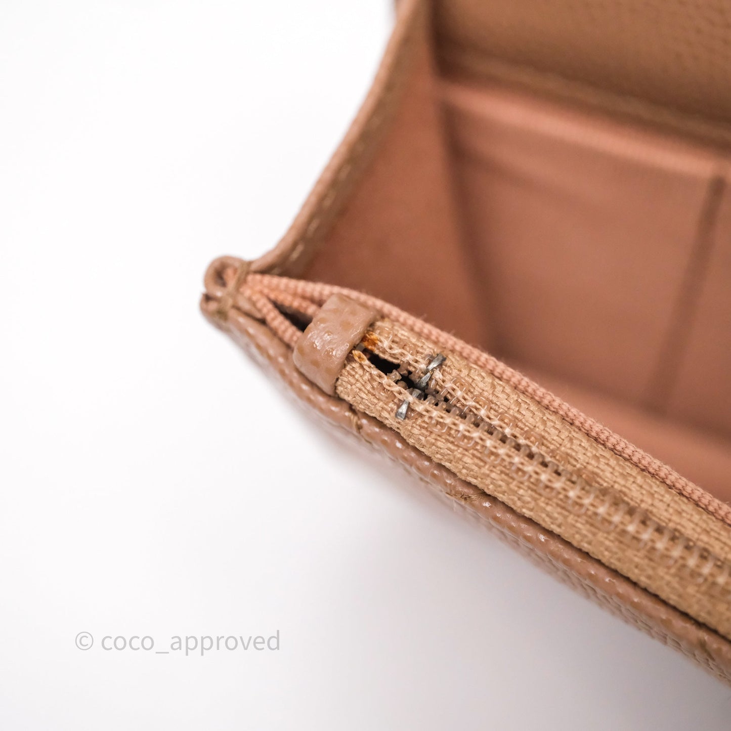 Chanel Coco First Phone Holder Dark Beige Caviar Gold Hardware 22K
