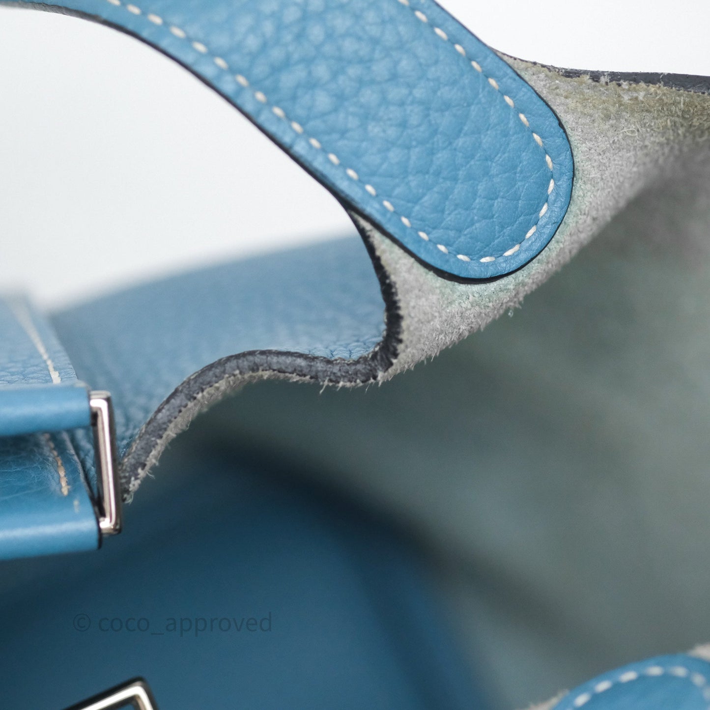 Hermès Picotin 18 Blue Jean 75 Clemence Palladium Hardware