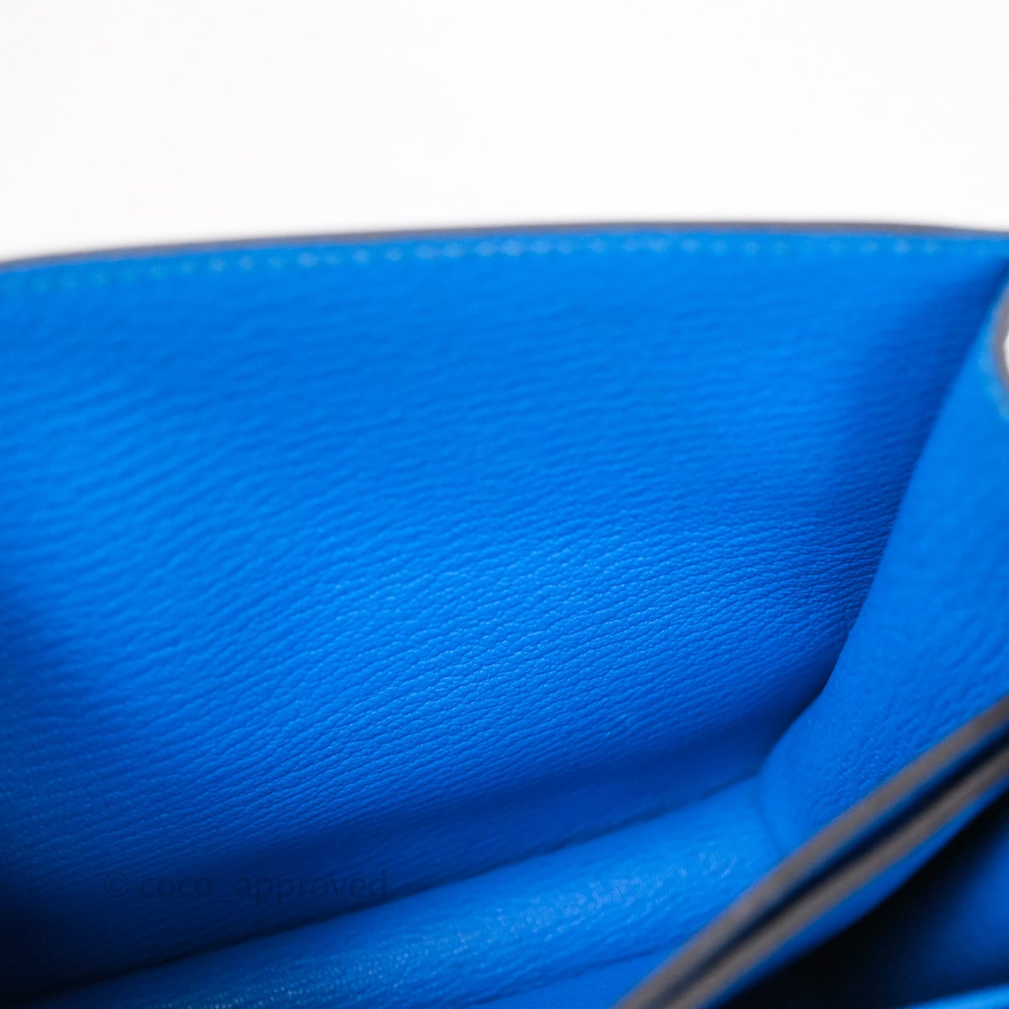 Hermès Roulis Mini 18 Bleu Zanzibar B3 Evercolor Gold Hardware