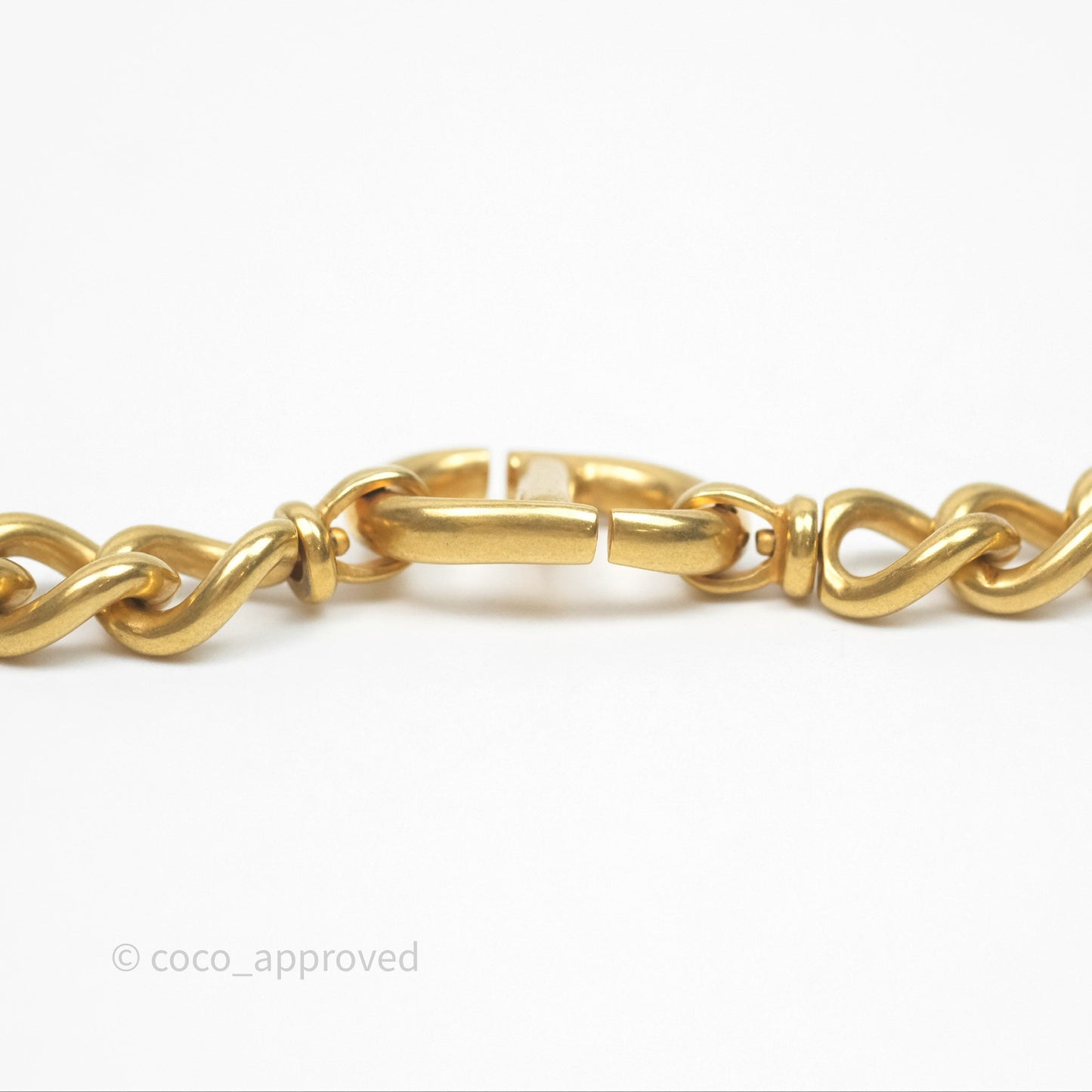 Christian Dior Petit CD Choker Necklace Gold Tone
