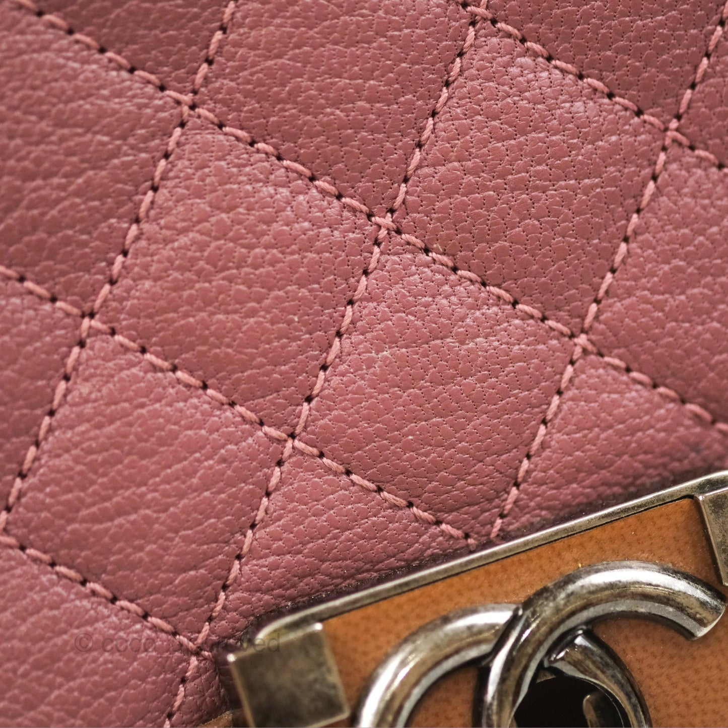 Chanel Quilted Medium Boy Plum Pink Calfskin Ruthenium Hardware