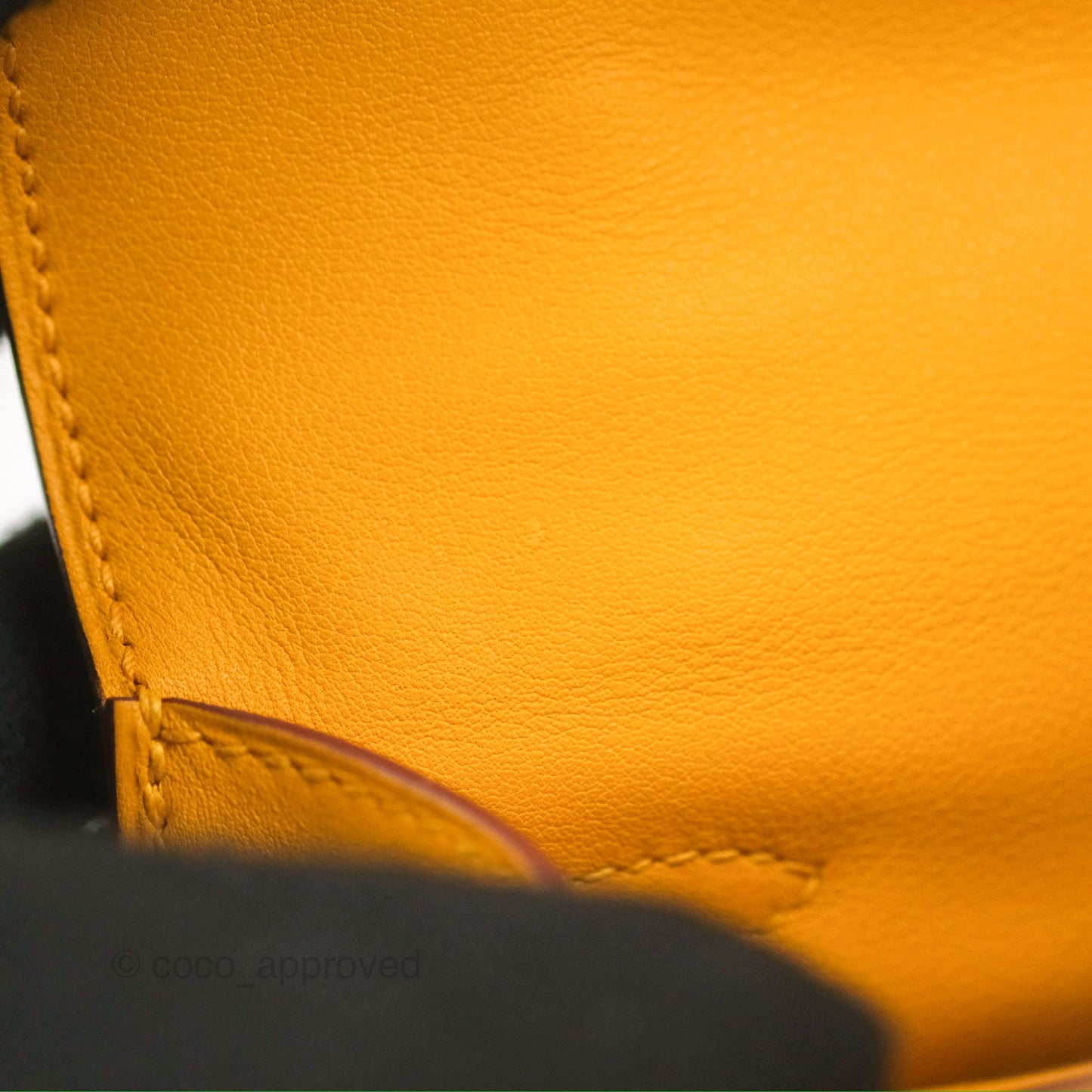 Hermès Kelly Mini Pochette Jaune Ambre Swift Gold Hardware
