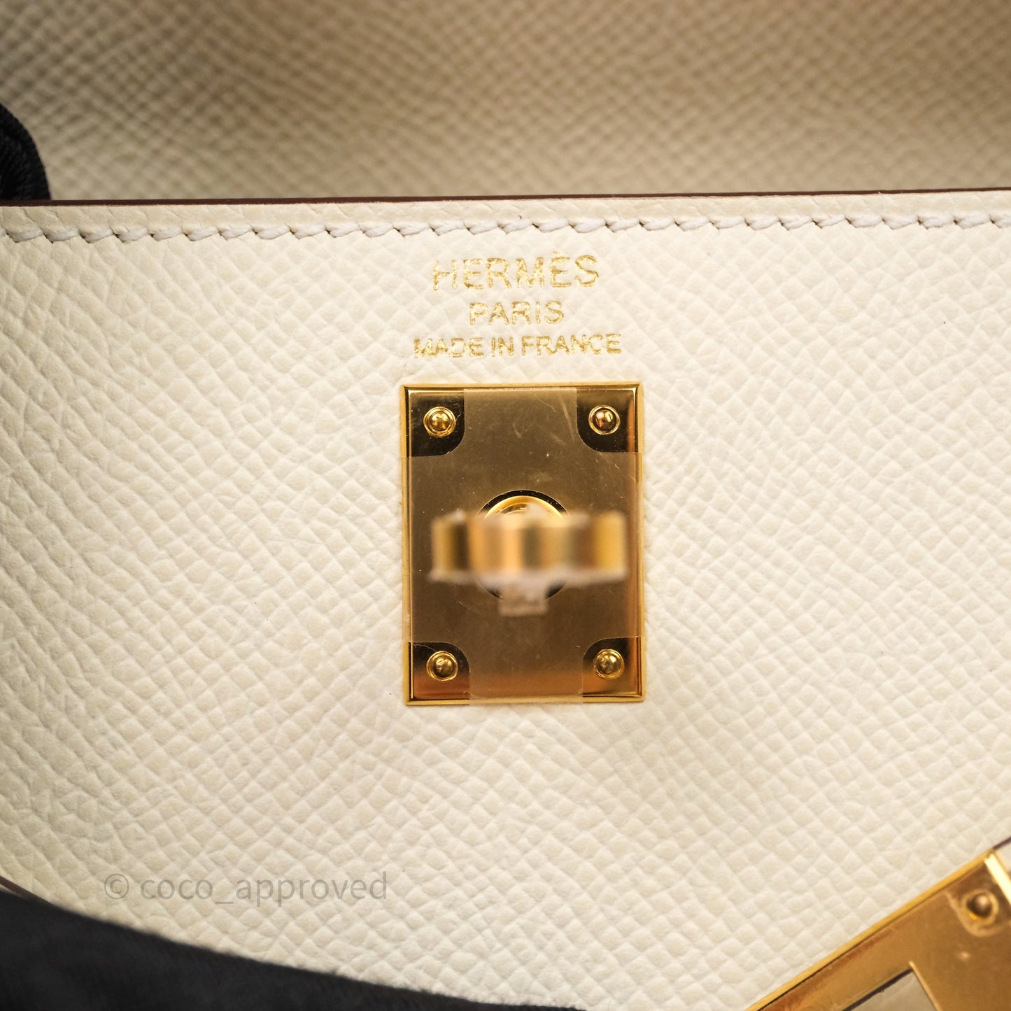 Hermès Kelly 25 Nata I2 Epsom Gold Hardware