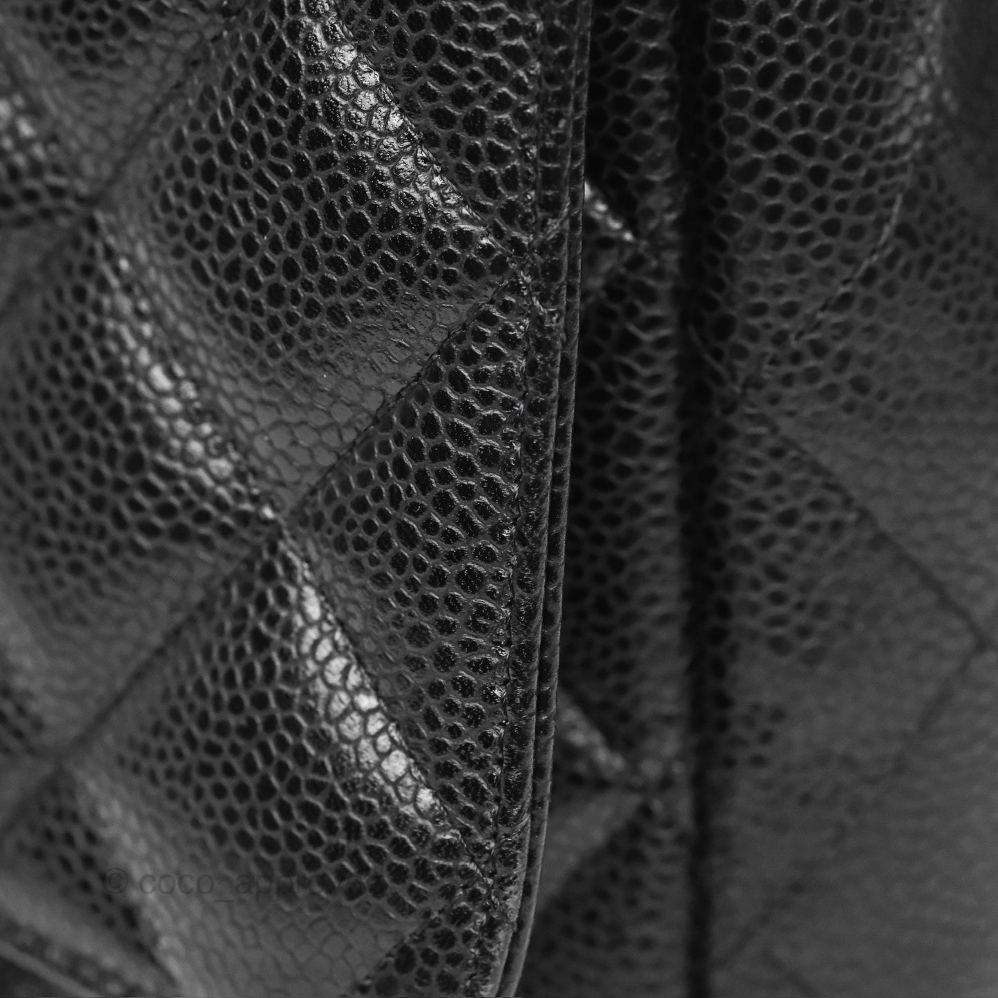 Chanel Maxi Single Flap Quilted Black Caviar Silver Hardware